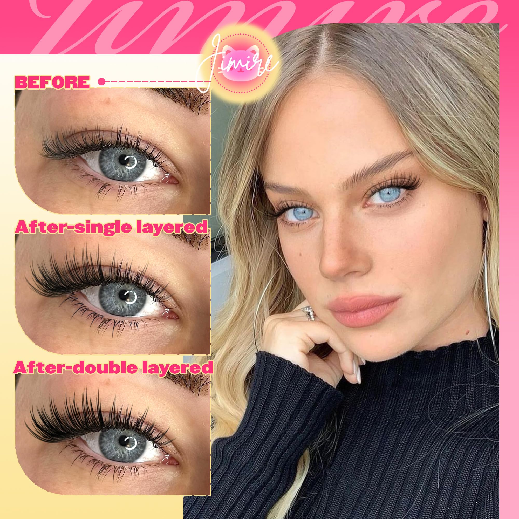 Venus Lash Clusters Kit With Bottom Lashes Natural Look Wispy 10-16Mm Lash Extension Kit With Lash Bond And Seal, Remover, Tweez