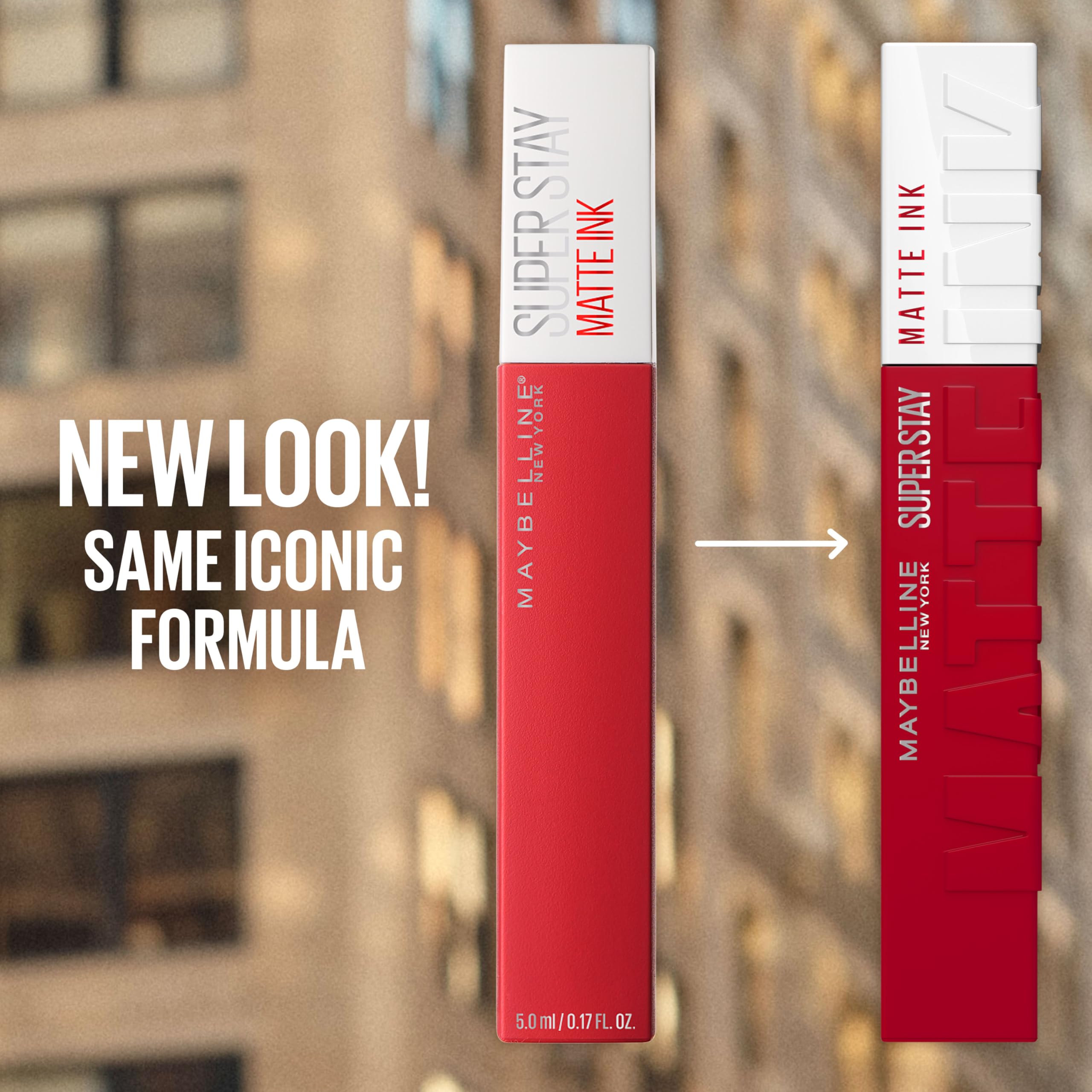 Maybelline Super Stay Matte Ink Liquid Lipstick Makeup, Long Lasting High Impact Color, Up to 16H Wear, Champion (Intense Cool B