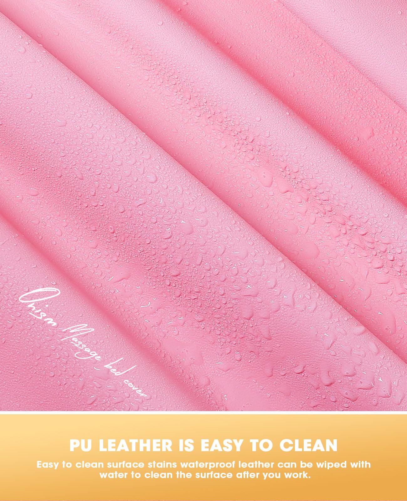 Onism Lash Bed Cover-Wipeable Pu Leather Massage Bed Cover, Waterproof, Soft And Comfortable Spa Bed Cover With Storage Pocket F