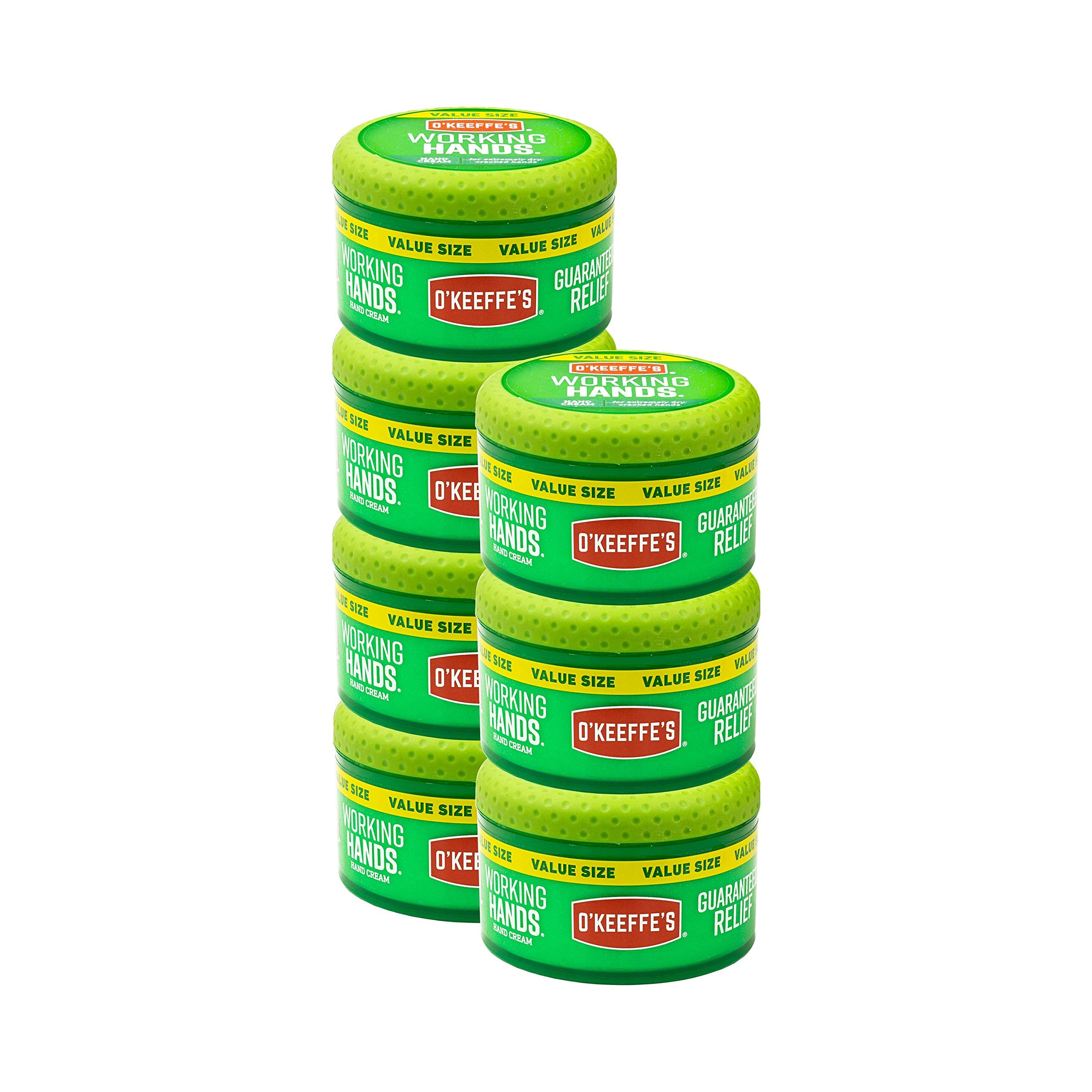 OKeeffes K0680001-7 Working Hands Hand Cream in Jar (7 Pack), 6.8 oz