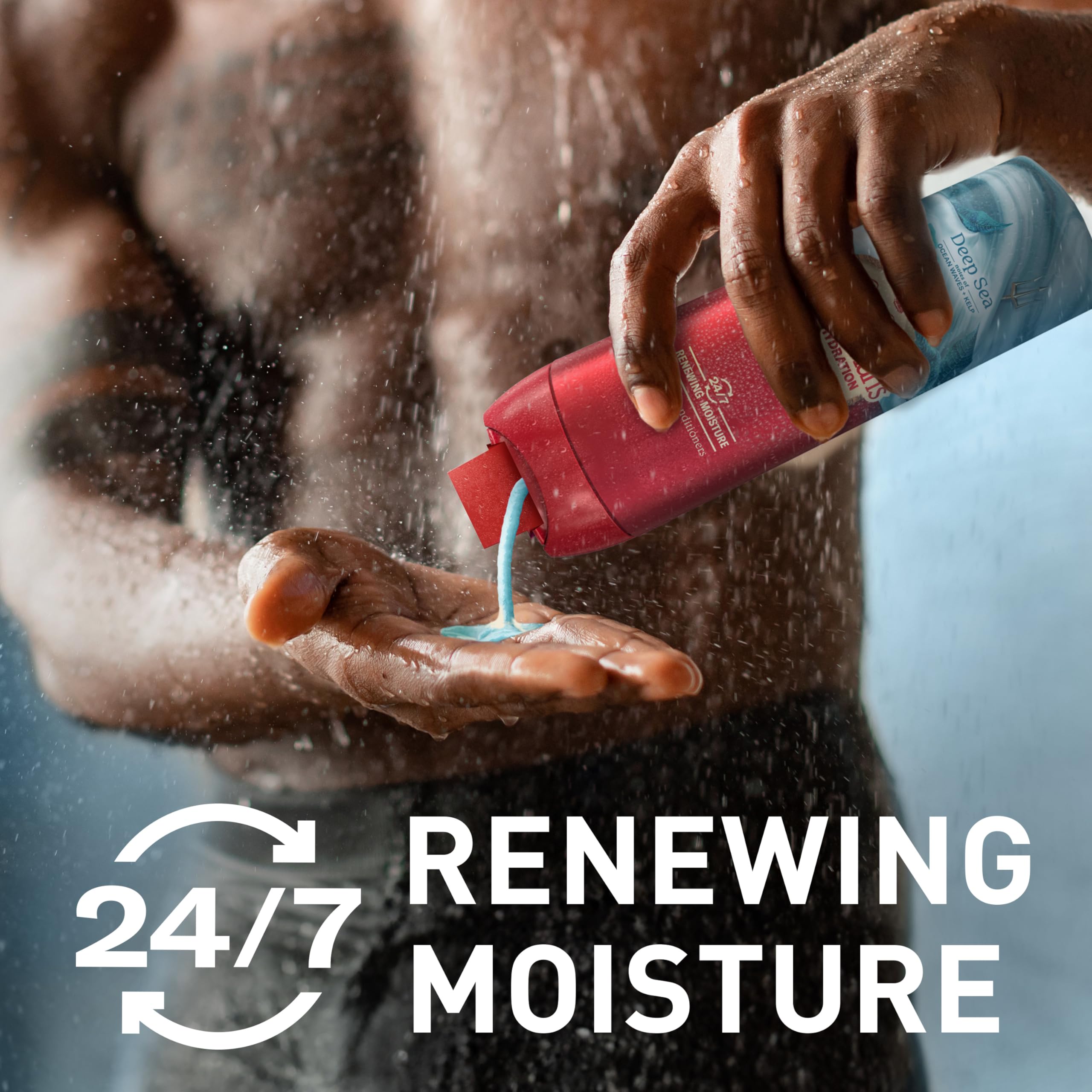 Old Spice Super Hydration GentleMans Body Wash, 24/7 Renewing Moisture, Gentle on Skin, Deep Sea Scent, 20 fl oz