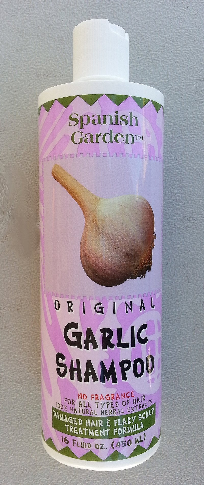 Spanish Garden Original Garlic Shampoo 16 Oz. &