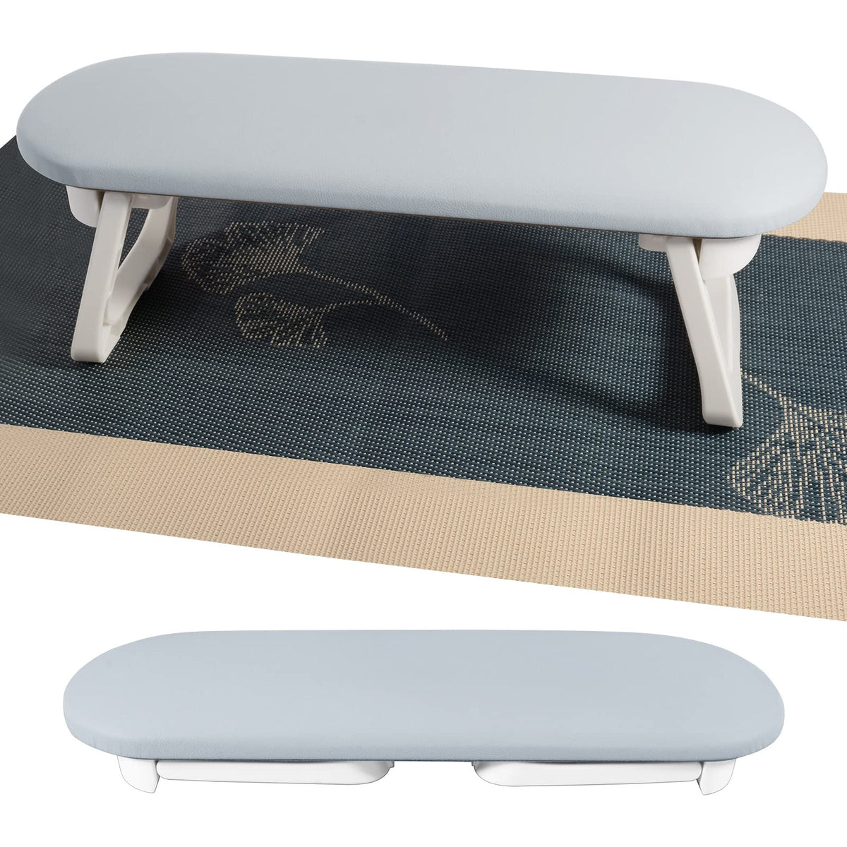 Diesisa Nail Arm Rest, Foldable PU Leather Nail Hand Rest For Nails Tech with Table Mat, Soft Hand Rest for Acrylic Nails/Nail H