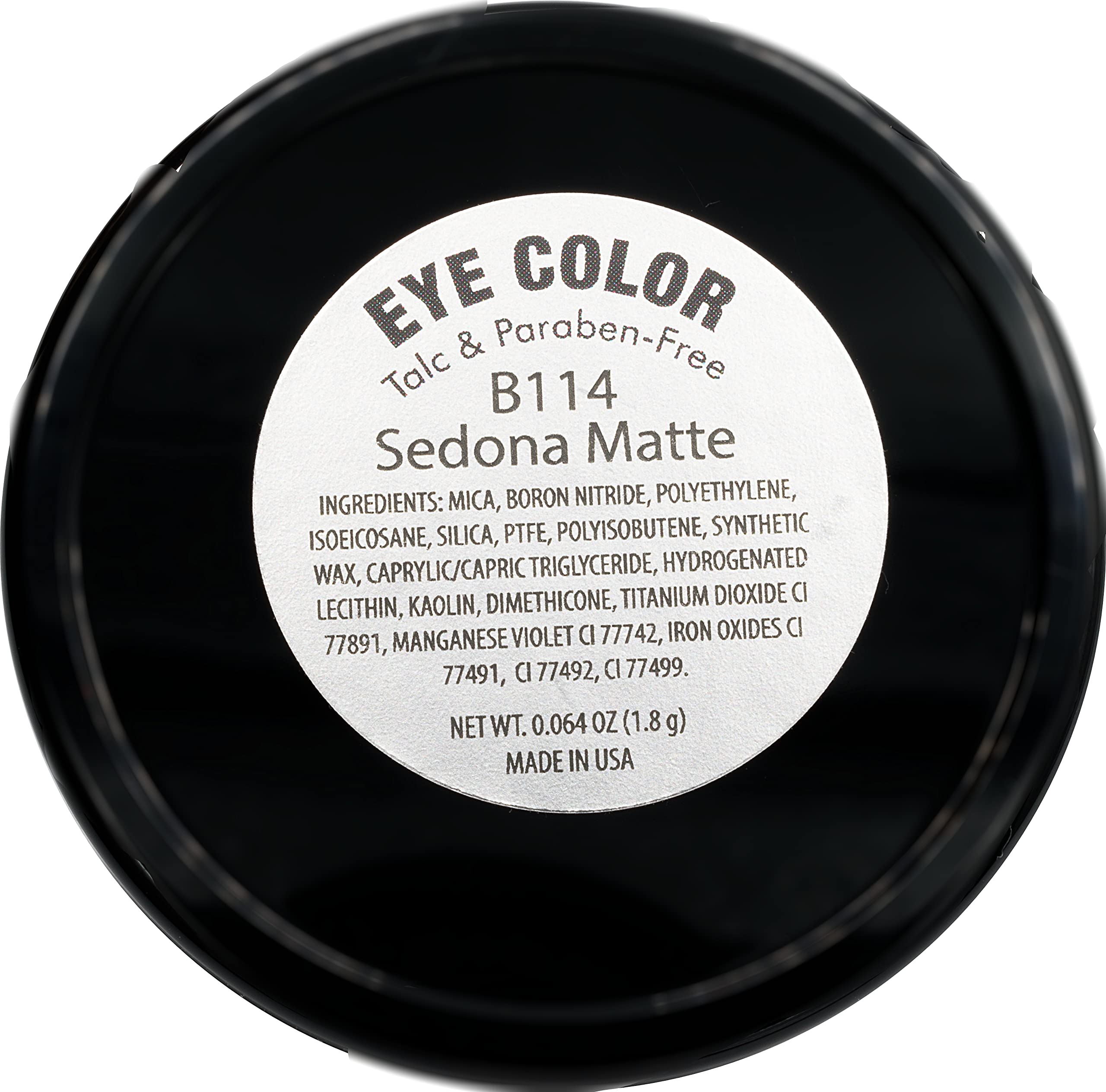 Pure Ziva Sedona Matte Pink Brown Taupe Soft Pressed Powder Single Vegan Eyeshadow; Talc, Paraben & Cruelty Free