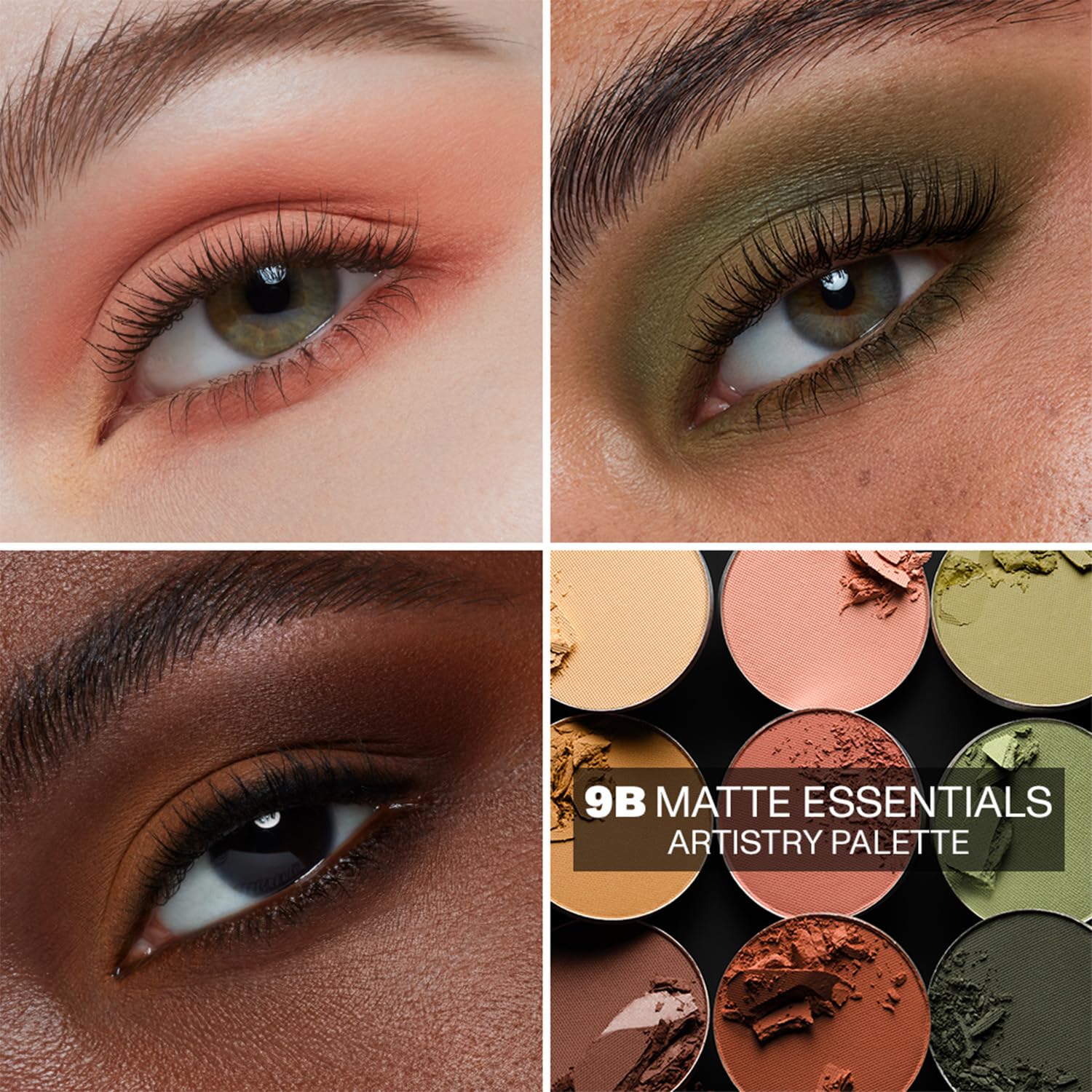 Morphe 9B Matte Essentials Artistry Palette - Warm Toned Makeup Palette - Highly Pigmented Matte Eye Makeup with a Blendable & B