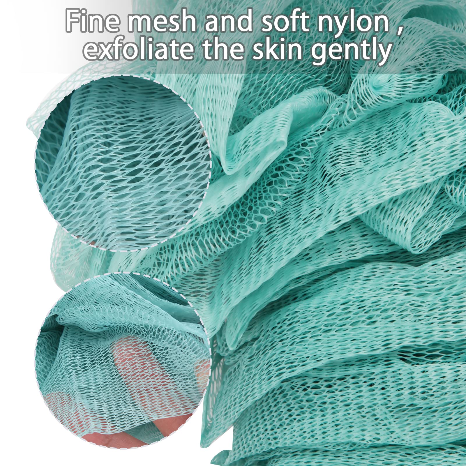 2Pack Back Scrubber For Shower, Evmliy Loofah Sponge Brush Exfoliating Body, Long Handle Scrub Brush For Shower With Loofah On A