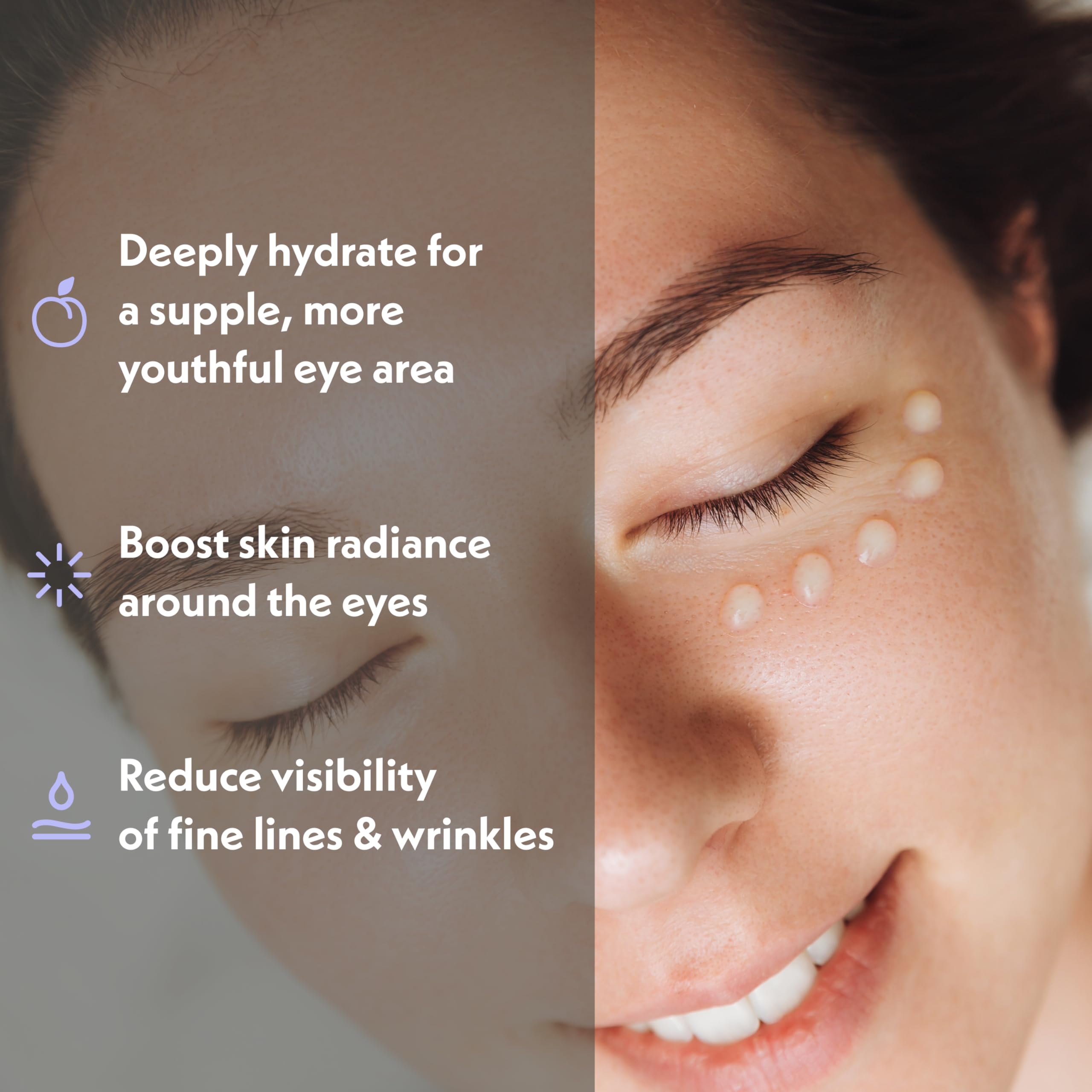 Eve Hansen Anti-Aging Eye Gel with Peptides | Under-Eye Cream With Plant Stem Cells, Hyaluronic Acid, Vitamin E | Cruelty-Free,