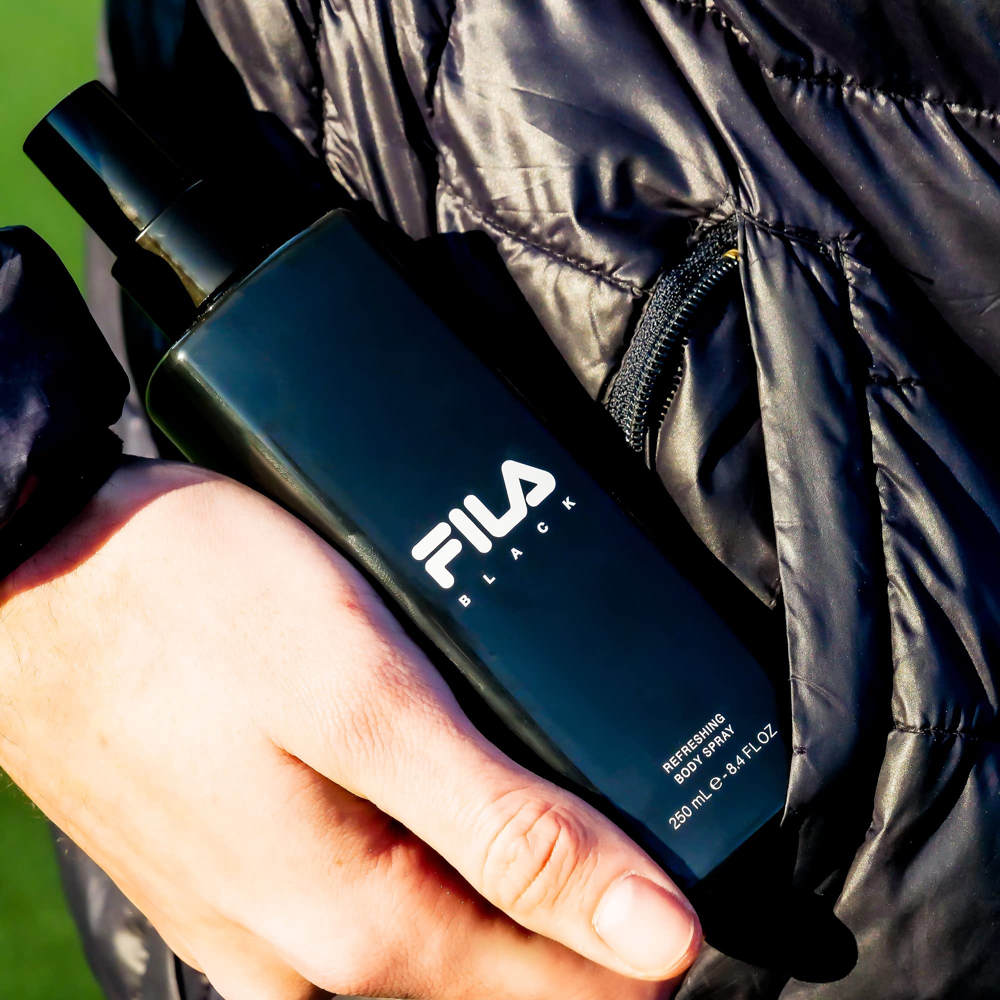 Fila Black For Men - Invigorating Spicy And Floral Fragrance For Him - Extra Strength, Long Lasting Scent Payoff For All-Day Wea