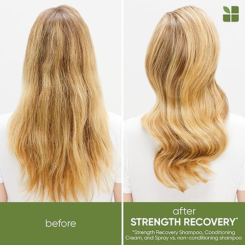 Biolage Strength Recovery Leave-In Conditioner Spray  Hair Repairing Heat Protectant & Detangler  Strengthens & Prevents Damage
