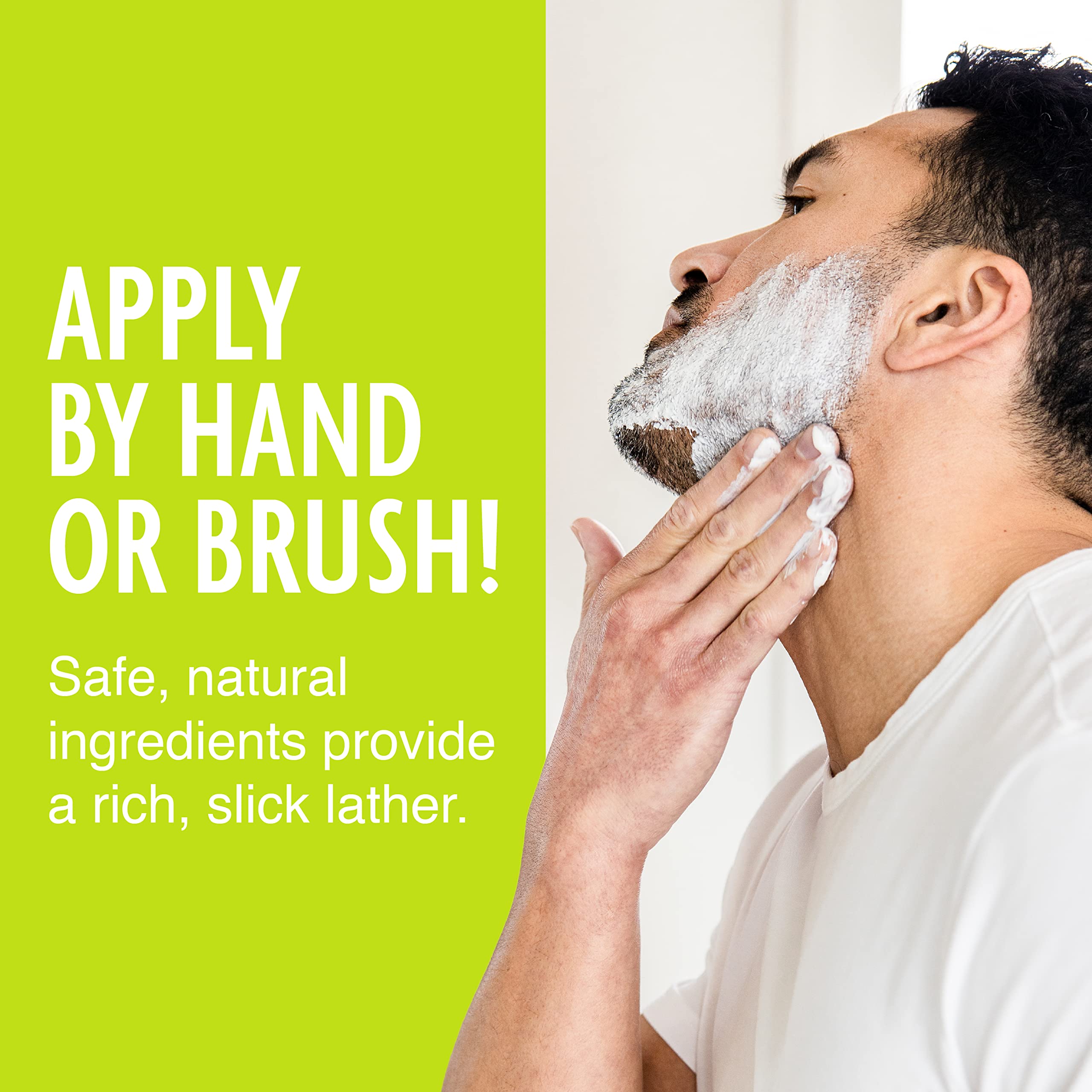 Pacific Shaving Company Natural Shaving Cream - Shea Butter + Vitamin E Shave Cream for Sensitive Skin - Clean Formula for a Smo