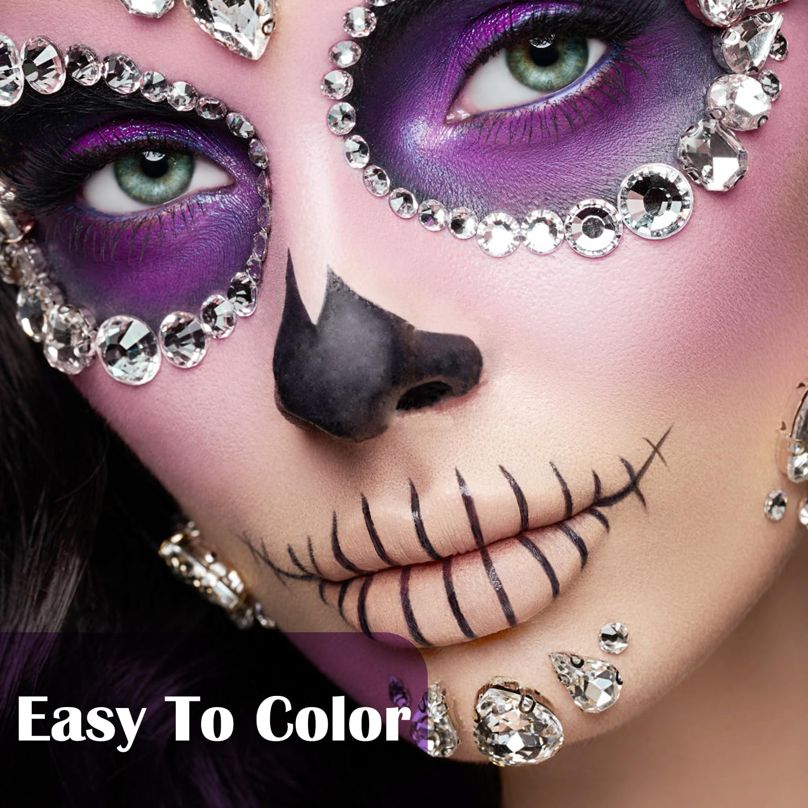 Meicoly Light Purple Face Paint Stick,Cream Lavender Body Paint Stick,Sweatproof Pale Purple Eye Black For Sports Football/Baseb