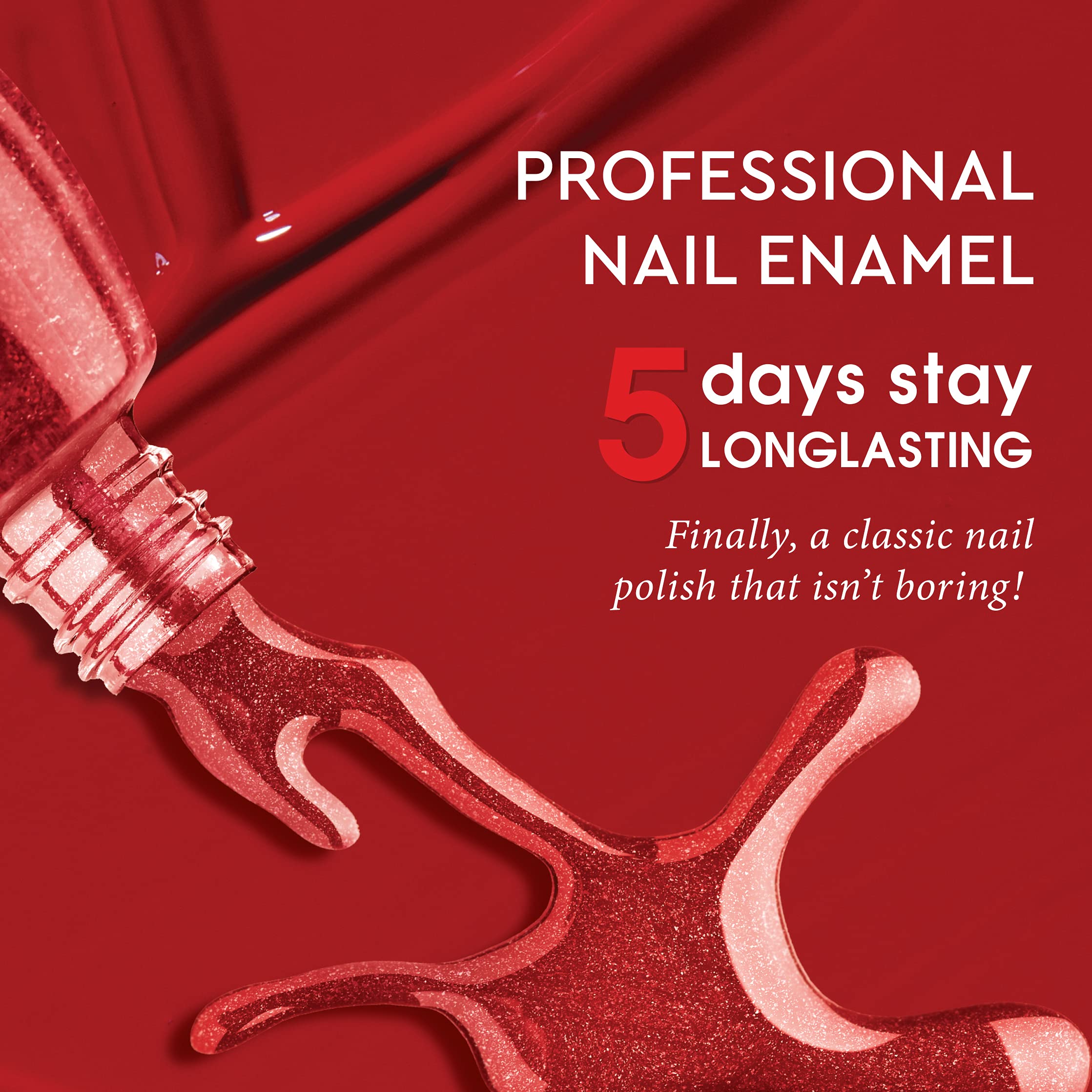 Kokie Professional Nail Polish, 0.54 Fl Oz (Blackout)