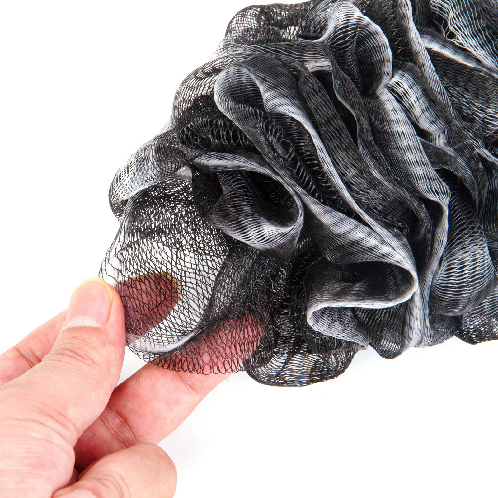 Arswin Back Scrubber For Shower, Loofah Long Handle Bath Body Brush, Soft Nylon Mesh Sponge On A Stick For Shower Men Women Kids
