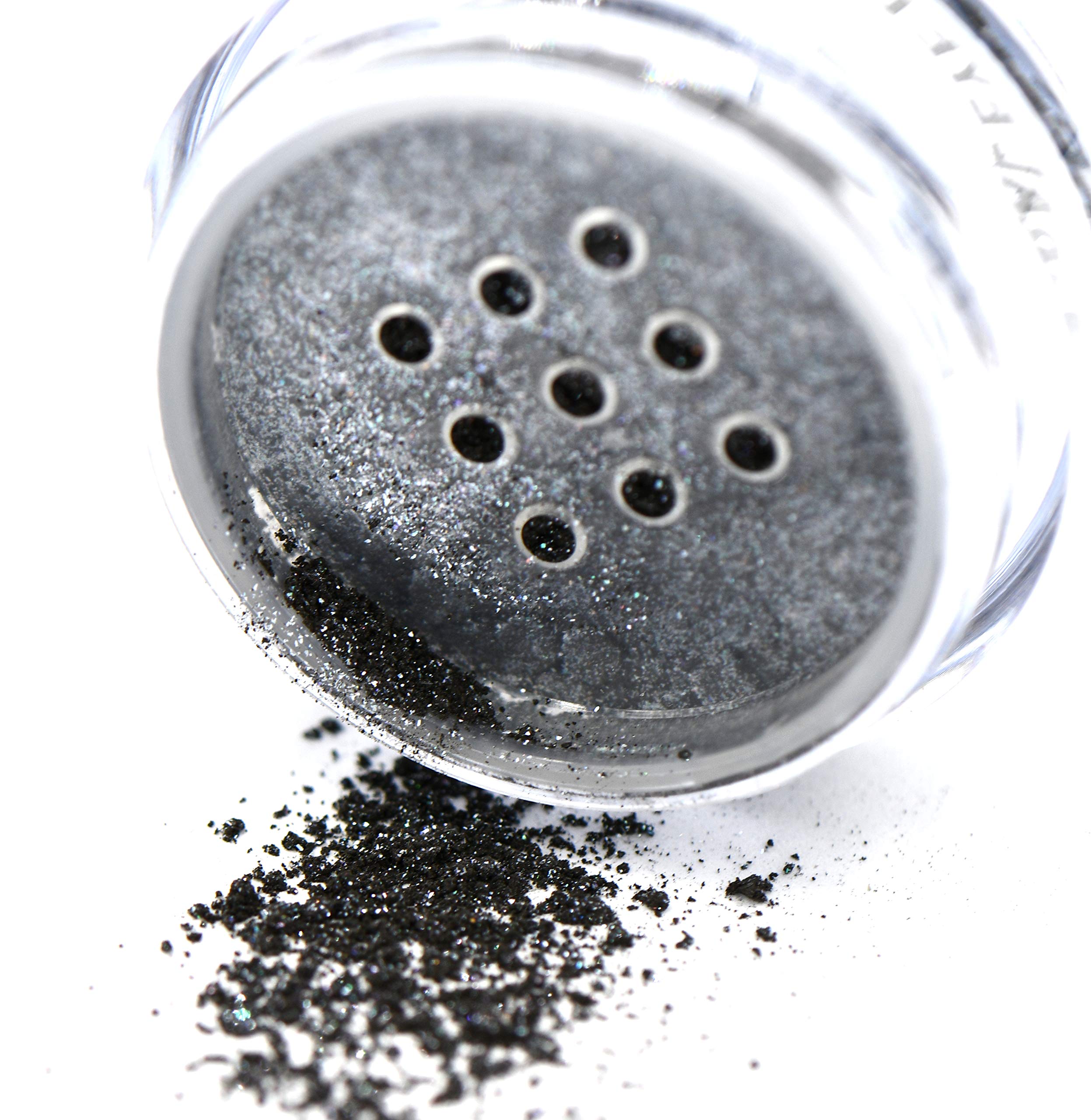 Sparkle Silver Grey Smoldering Galaxy Loose Eyeshadow Powder Pigment, Single Glitter Mineral Dust Jar Pot, Talc & Paraben Free,