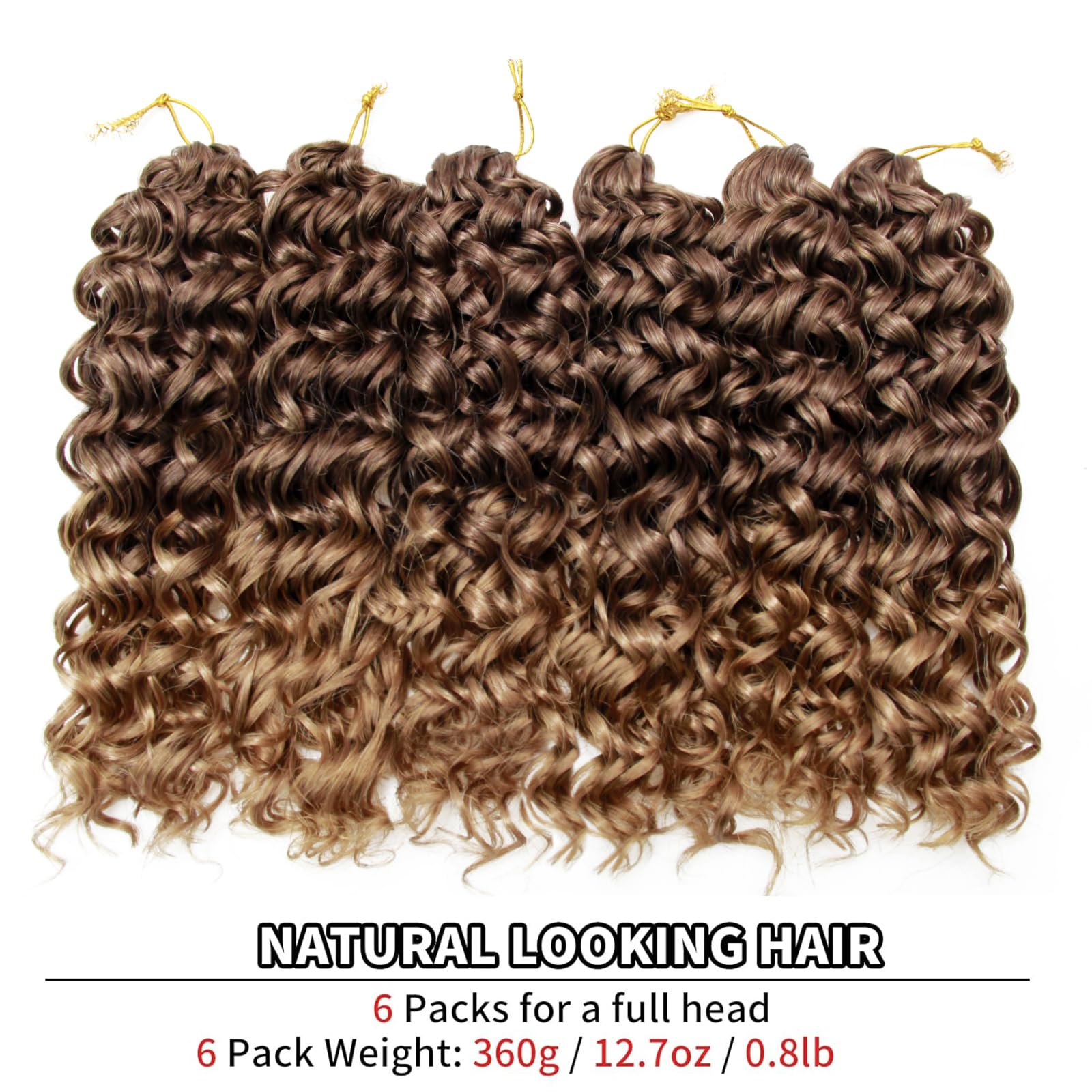 Curly Crochet Hair Gogo Curl Crochet Hair For Women Ocean Wave Crochet Hair Synthetic Bohemian Crochet Braid Water Wave Crochet
