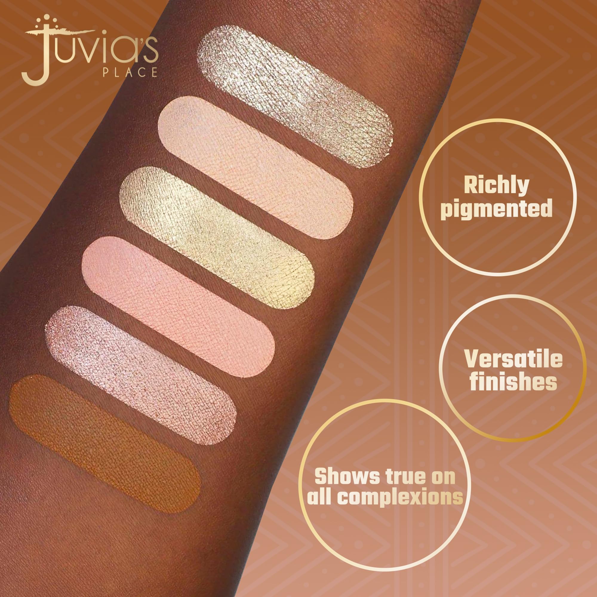 Juvia'S Place Neutral The Nudes - Blush, Sand, Shades Of 6, Orange Bronze Eyeshadow Palette, Professional Eye Makeup, Pigmented