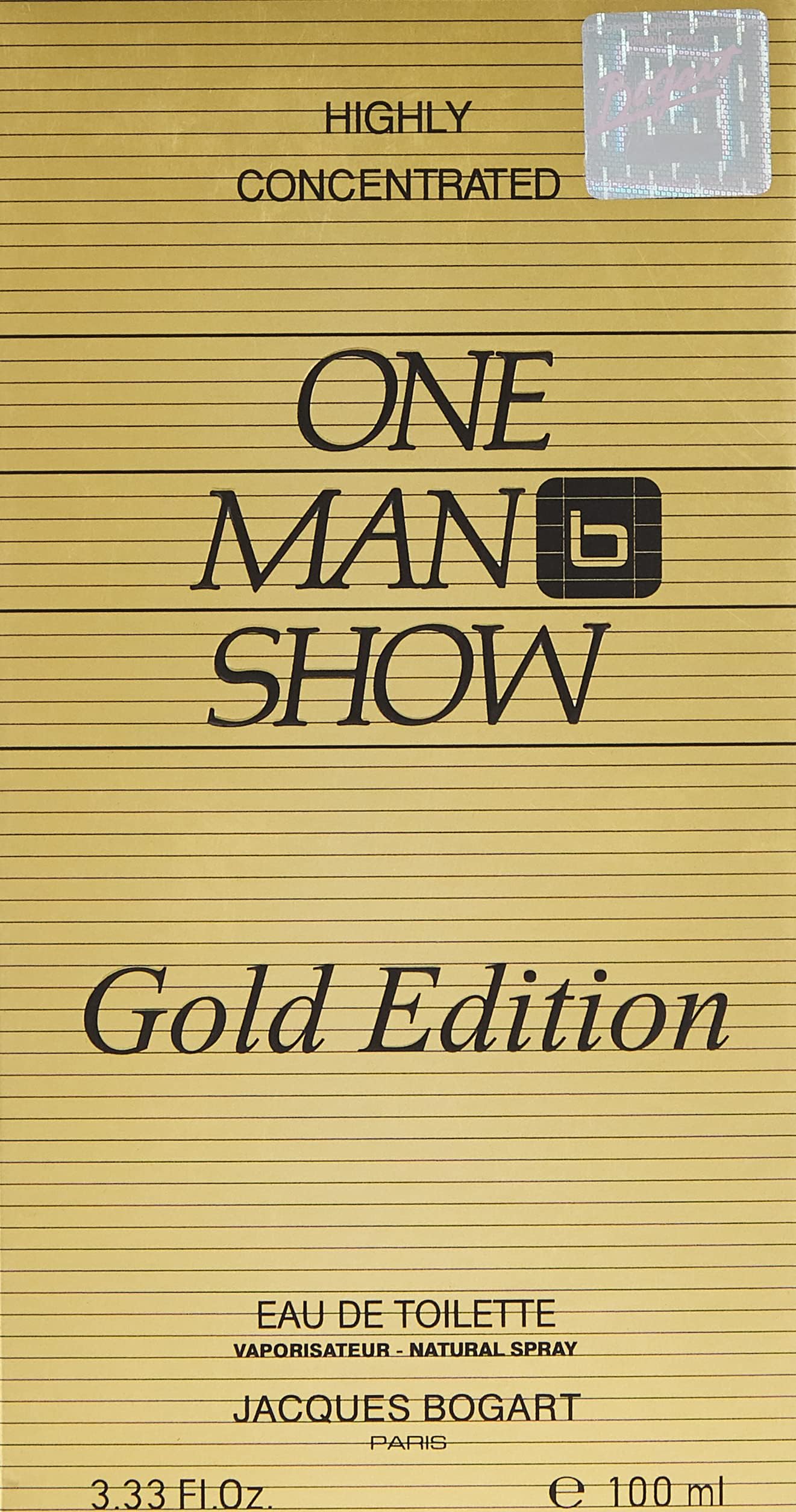 One Man Show By Jacques Bogart For Men - 3.33 Oz Edt Spray (Gold Edition) - (Pack Of 3)