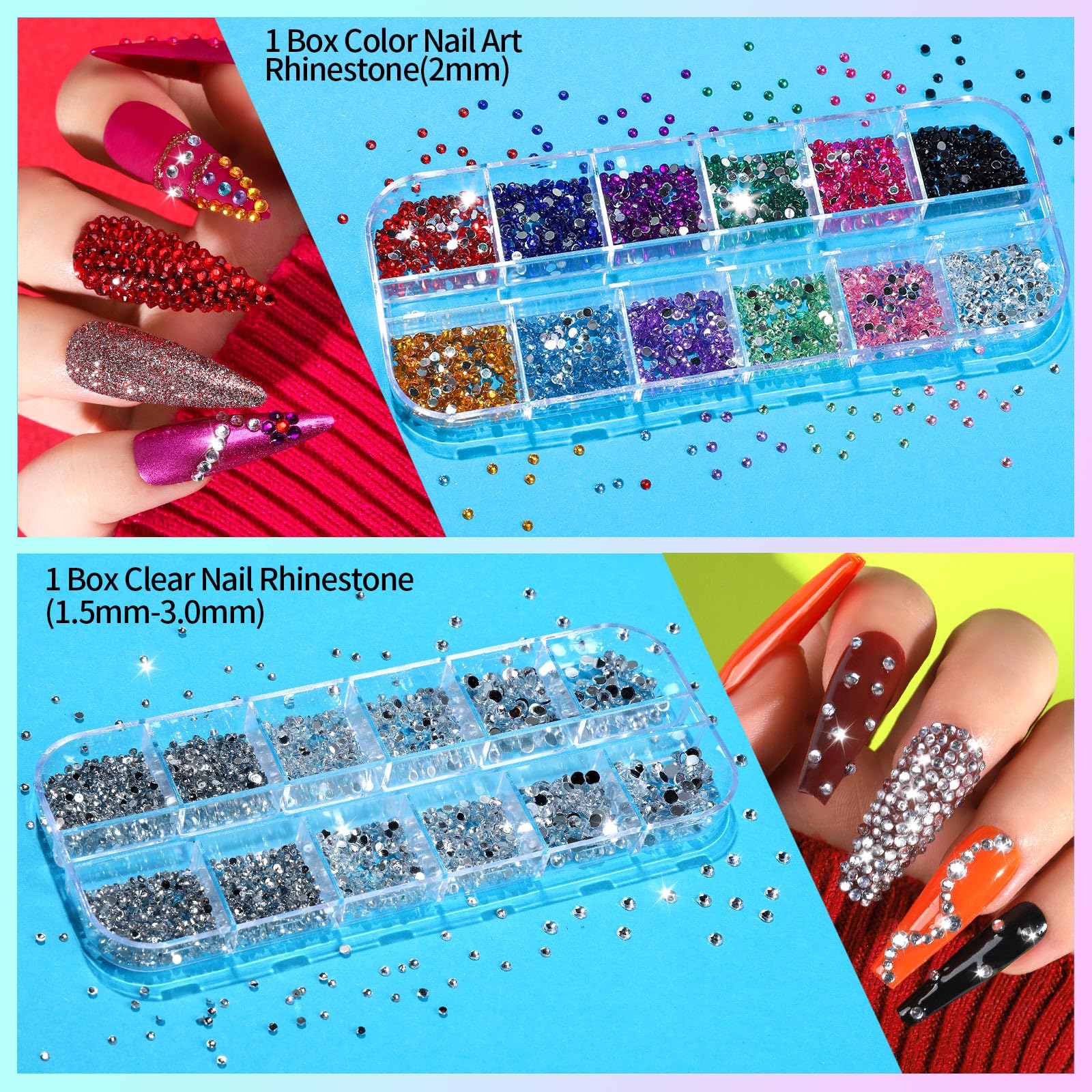 Teenitor Nail Art Kit For Beginners, Nail Art Supplies With Nail Art Brushes, Nail Dotting Tools, Nail Art Stickers, Nail Art Rh
