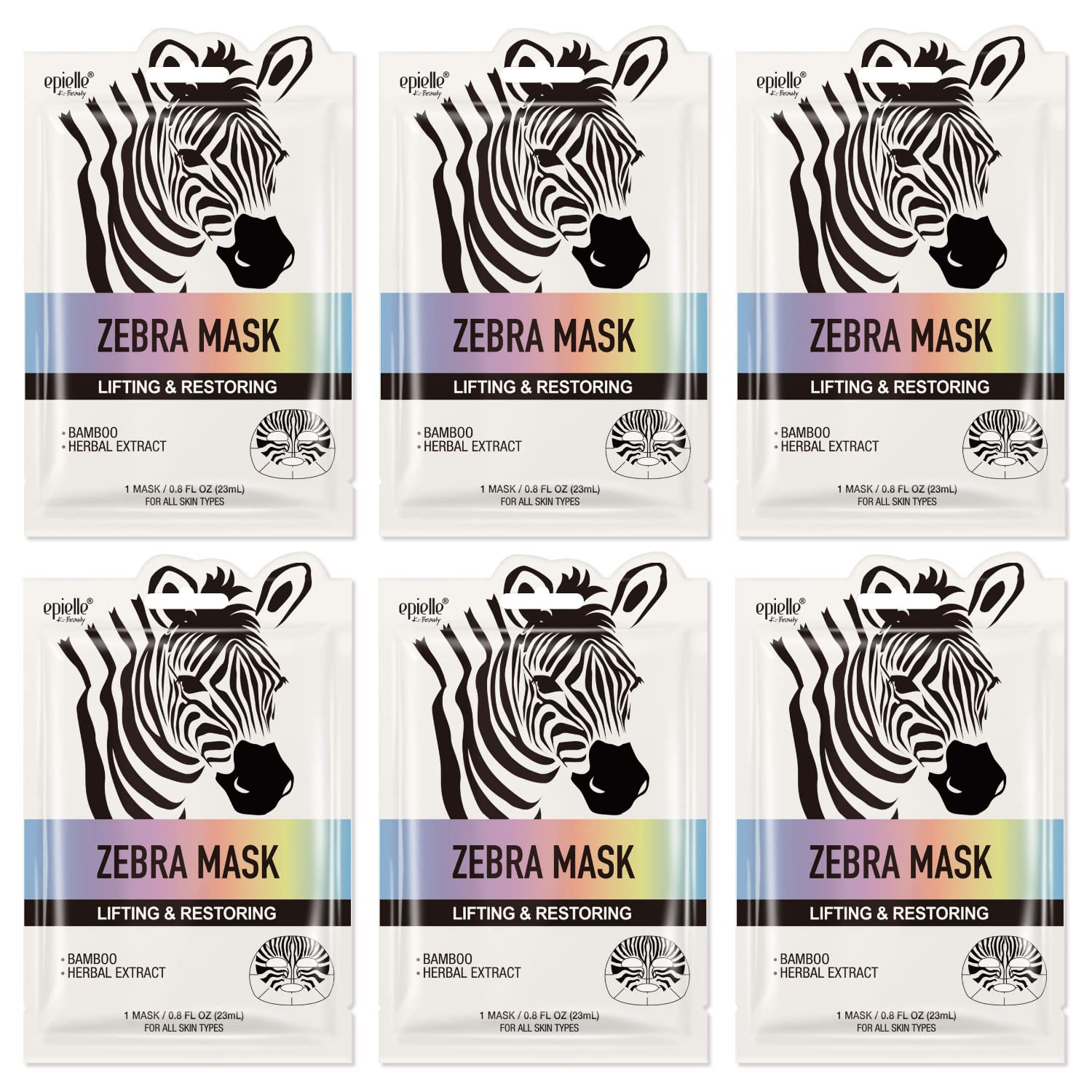 Character Masks (Zebra 6Pk)