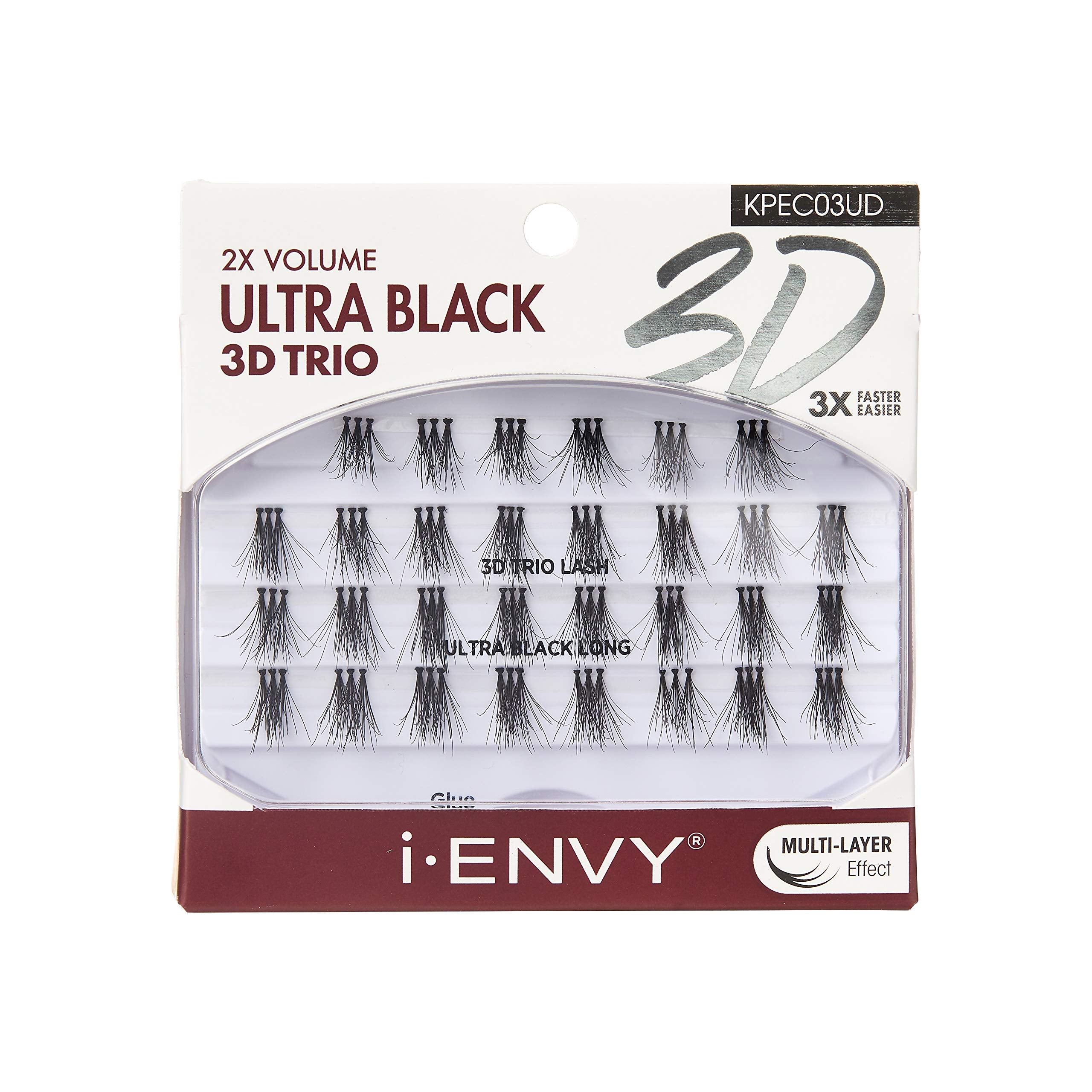 I-Envy 3D Trio Ultra Black Long Lashes (3 Pack)