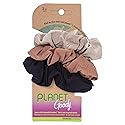 Goody Planet Ouchless Womens Hair Scrunchie - 3 Count,Assorted Neutral Colors - Suitable For All Hair Types - Pain-Free Hair Acc