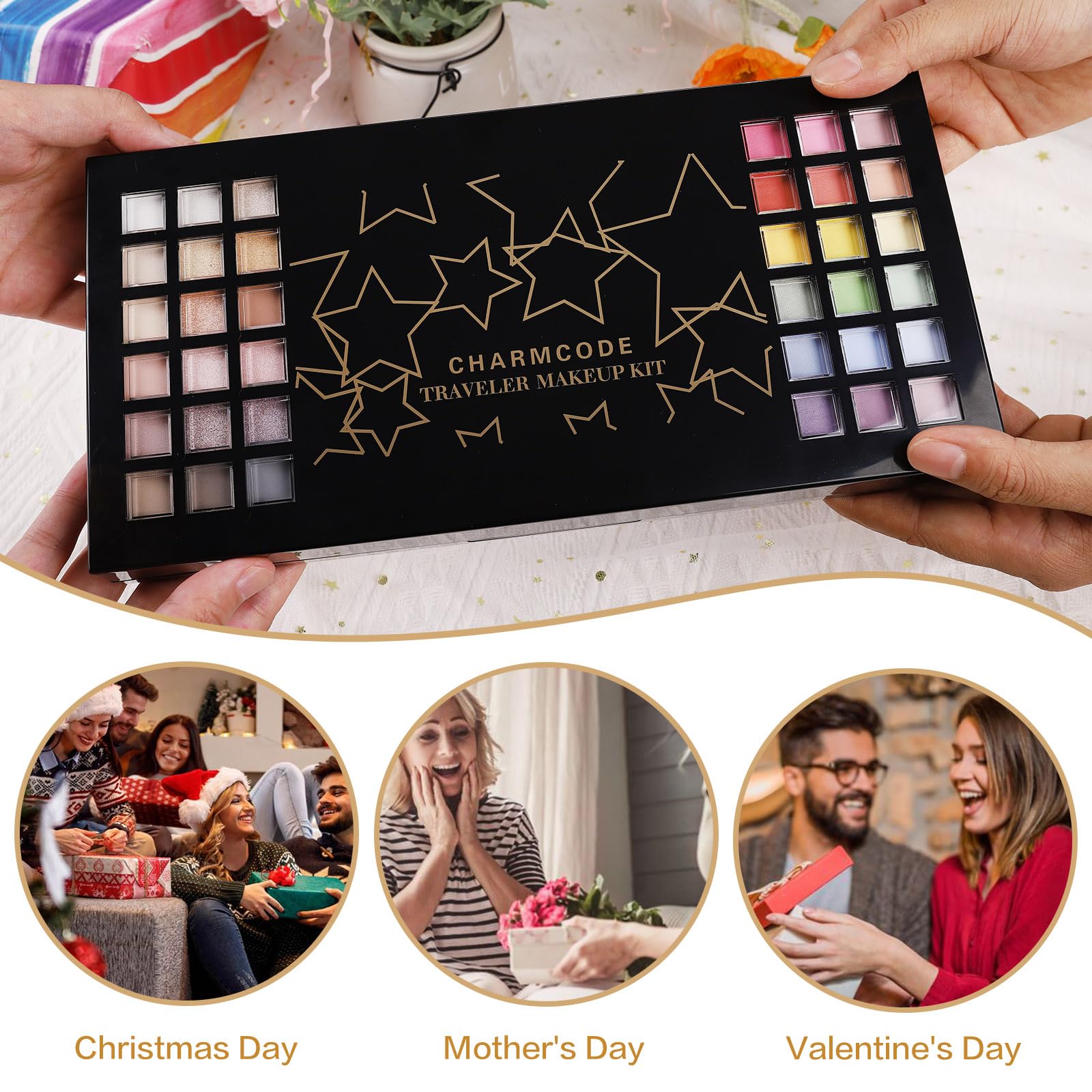 Charmcode All In One Makeup Kit, Makeup Kit For Women Full Kit, Make Up Valentine'S Day Gift Set For Teen Girls- Eyeshadow Palet