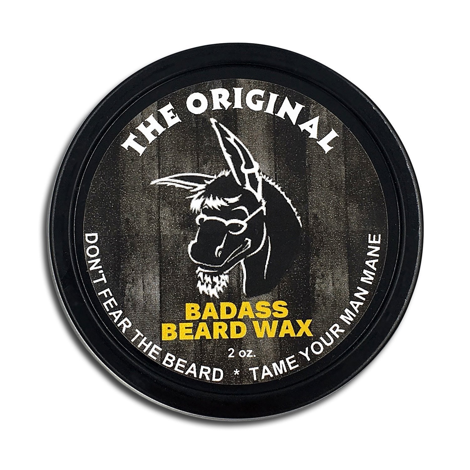 Badass Beard Care Beard Wax For Men - The Original Scent, 2 Oz - Softens Beard Hair, Leaves Your Beard Looking And Feeling More