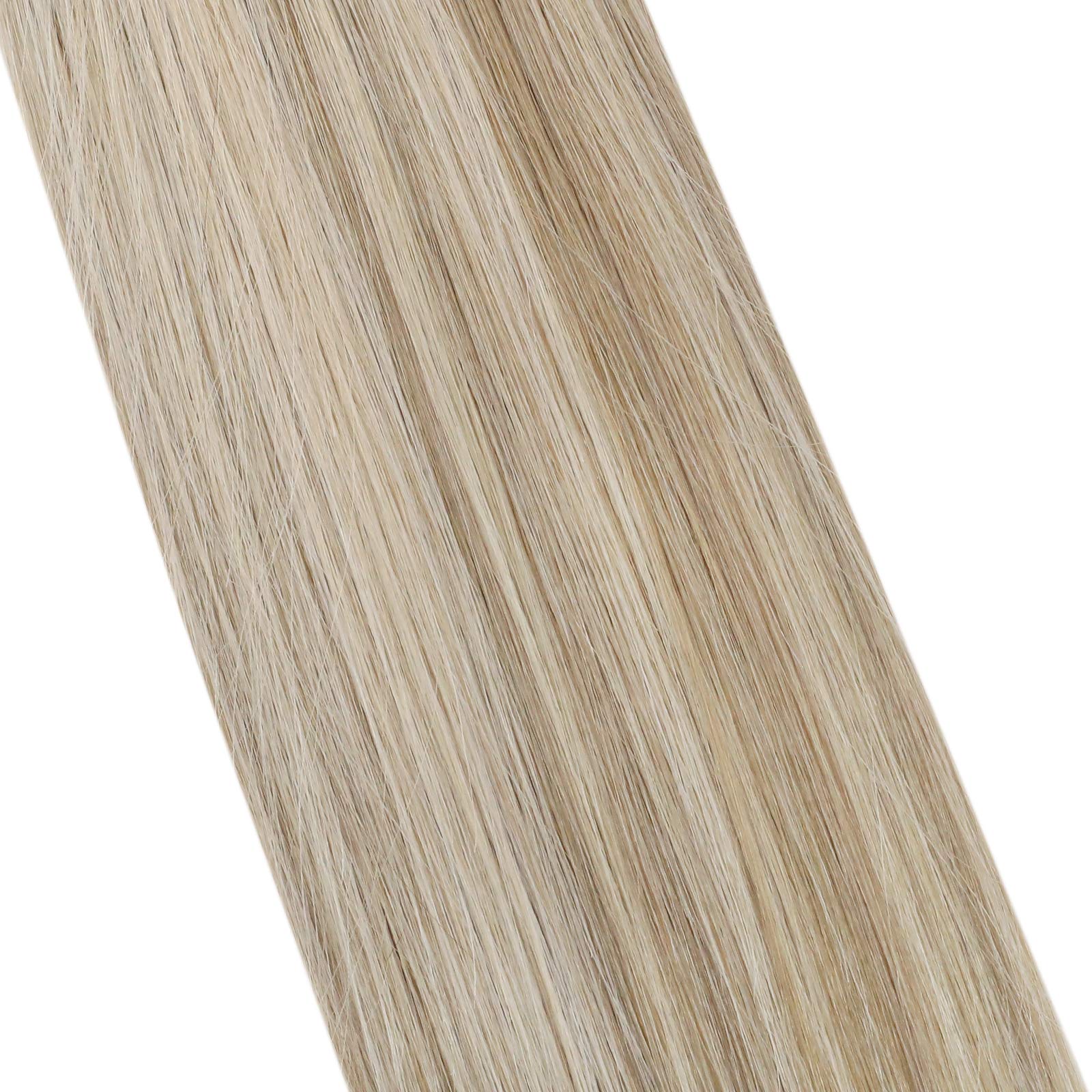 Sunny U Tip Real Hair Extensions Human Hair Ash Blonde Highlight Light Blonde Utip Keratin Hair Extensions Blonde Hot Fusion Uti