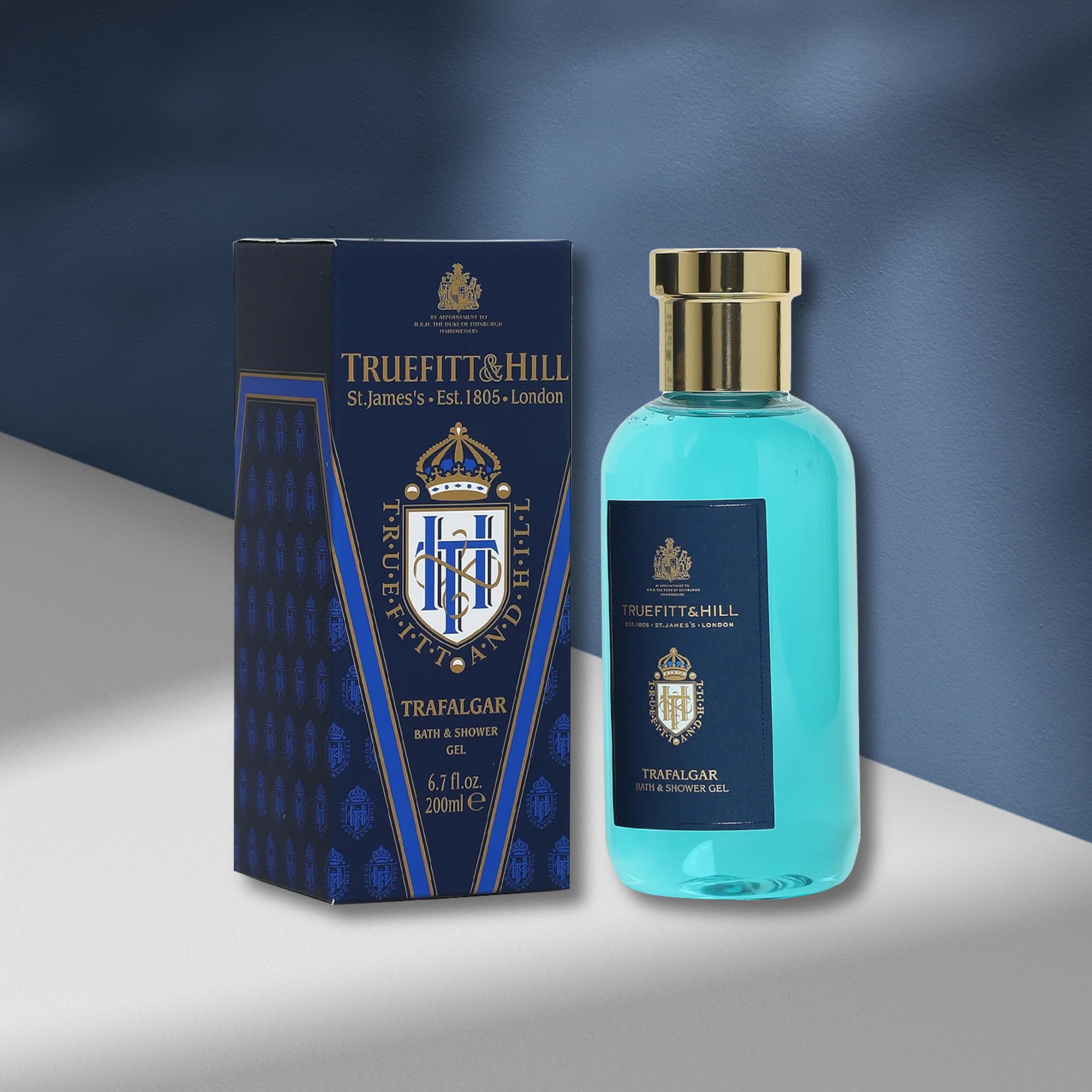 Truefitt & Hill Premium Luxury Bath & Shower Gel - Trafalgar - Rich Lather, Deep Cleanse, And Refreshing Aroma - 6.7 Oz