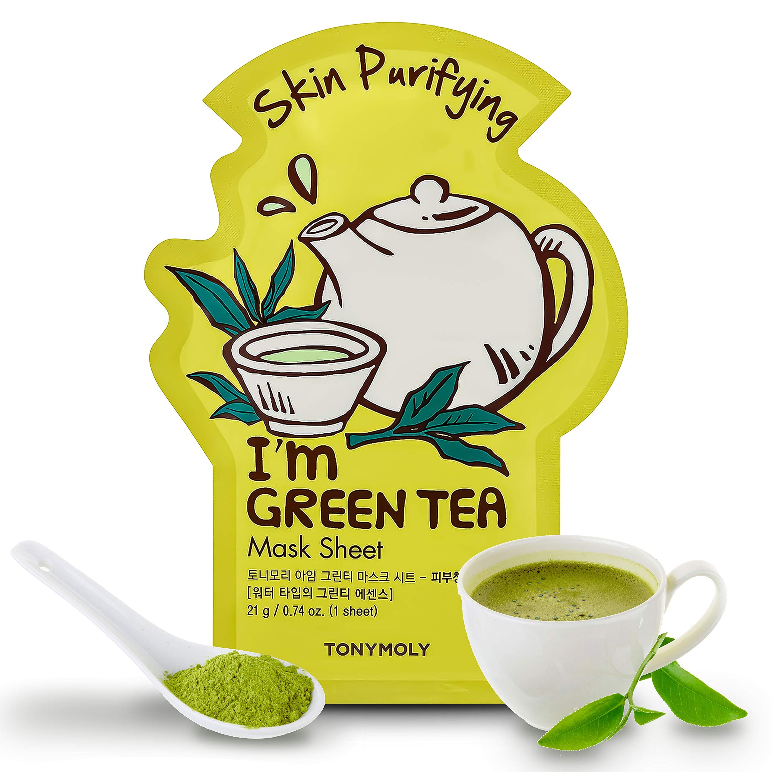 Tonymoly I'M Real Green Skin Purifying Tee Mask, Pack Of 1