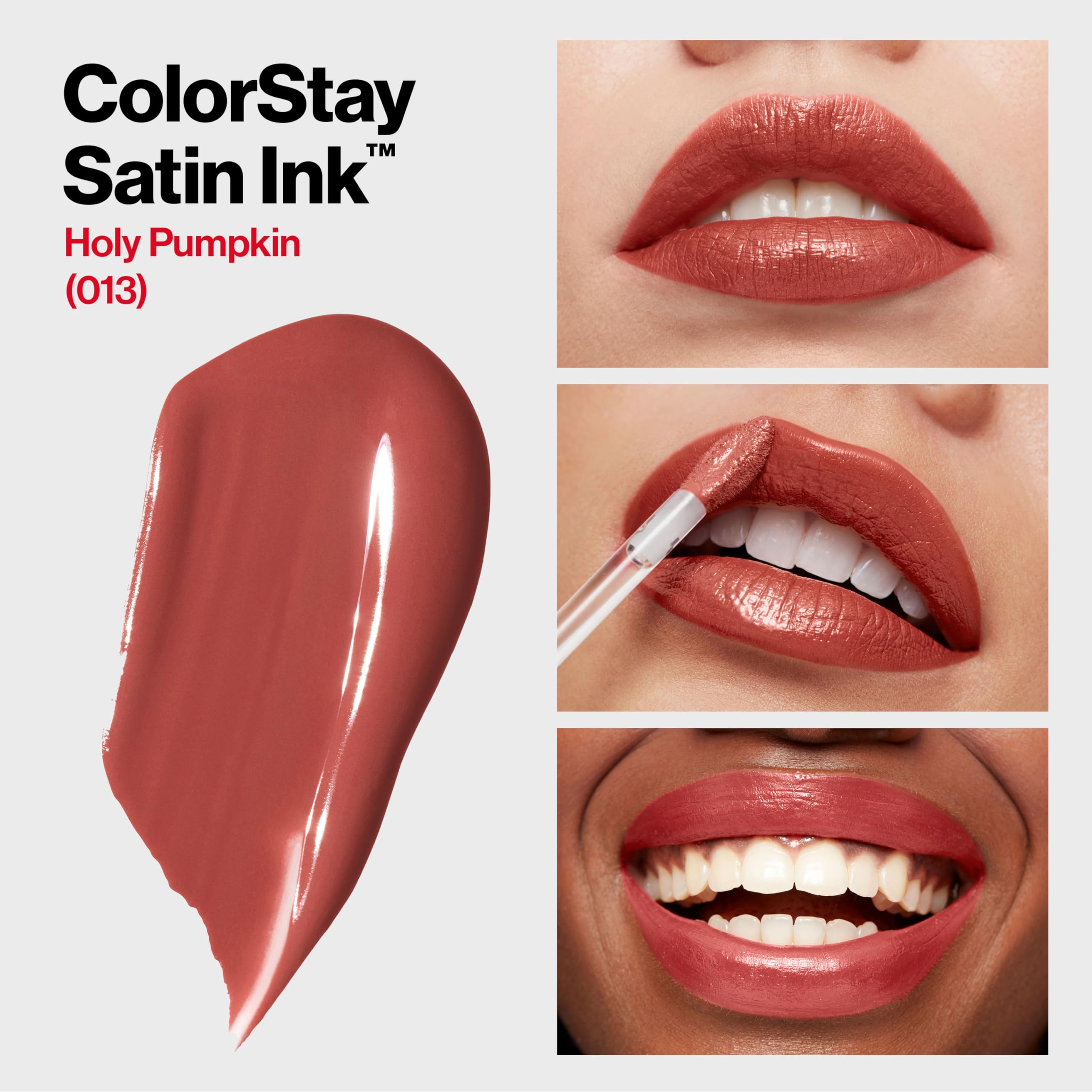 Revlon Liquid Lipstick, Face Makeup, Colorstay Satin Ink, Longwear Rich Lip Colors, Formulated With Black Currant Seed Oil, 013