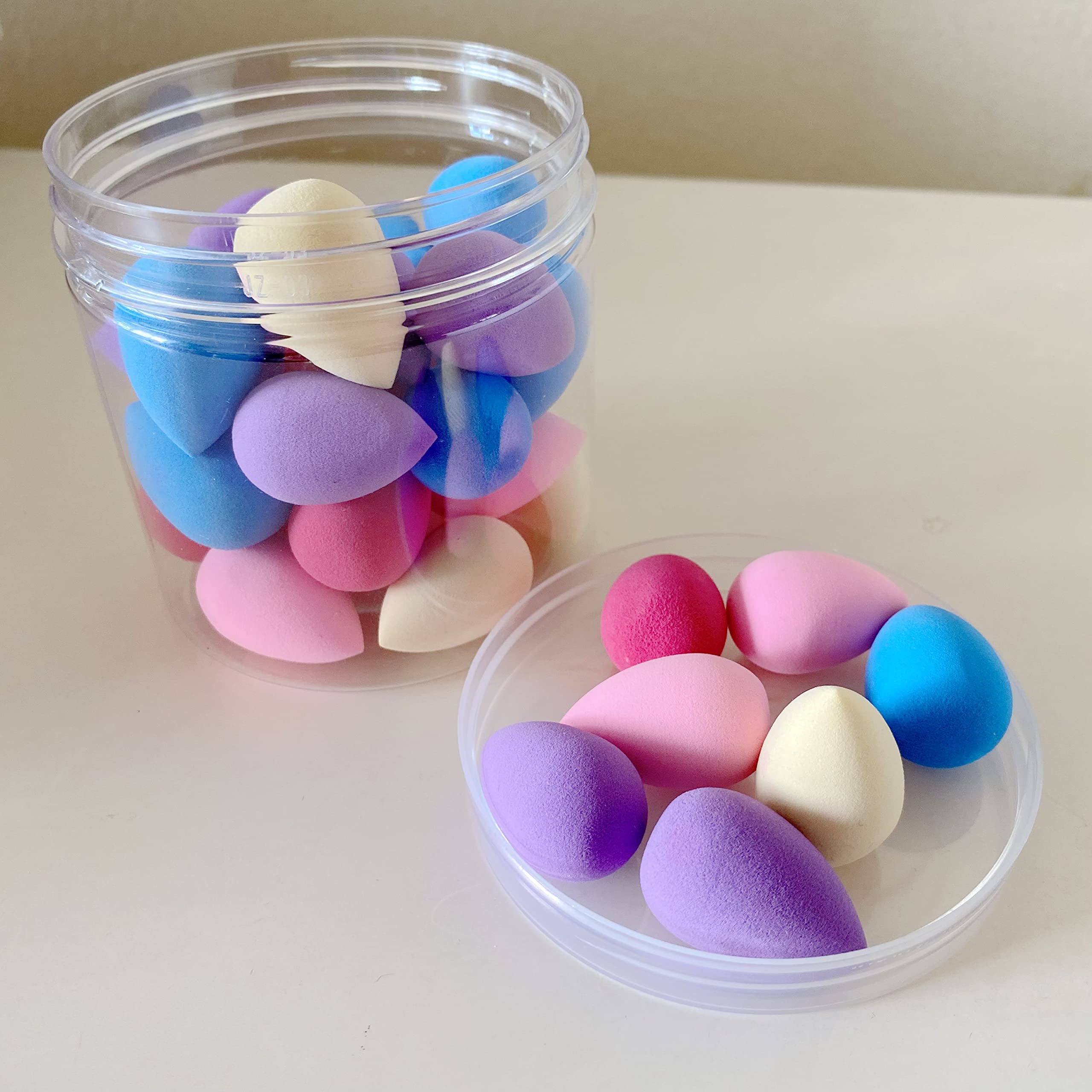 Mini Makeup Sponge Blender 30 Pcs, Beauty Blender Sponge For Foundation, Powder, Concealer And Eye Shadow,Under Eyes,Highlight A