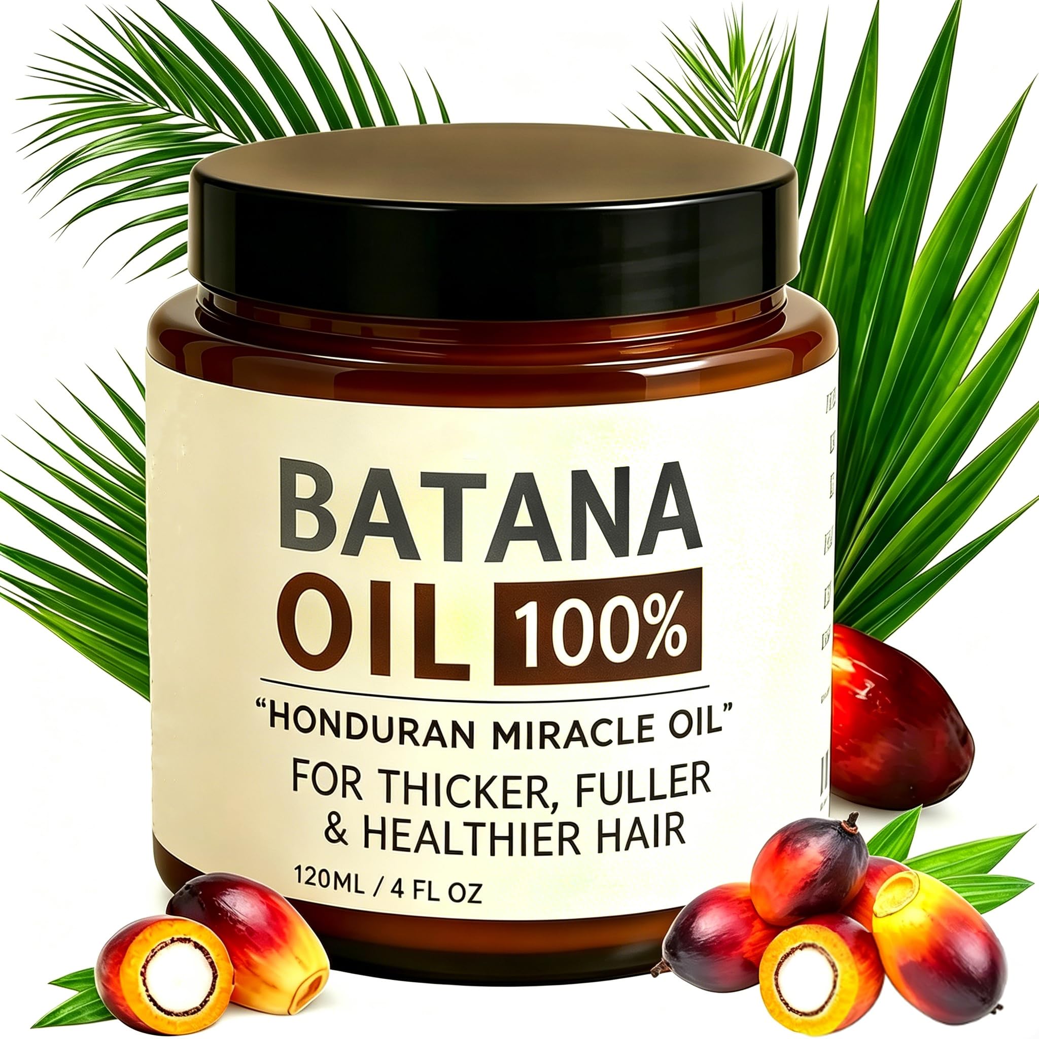 Grenben Batana Oil for Hair Growth  100% Pure, Organic Hydrating Oil for Thicker and Stronger Hair, Effective Hair Care and Hea