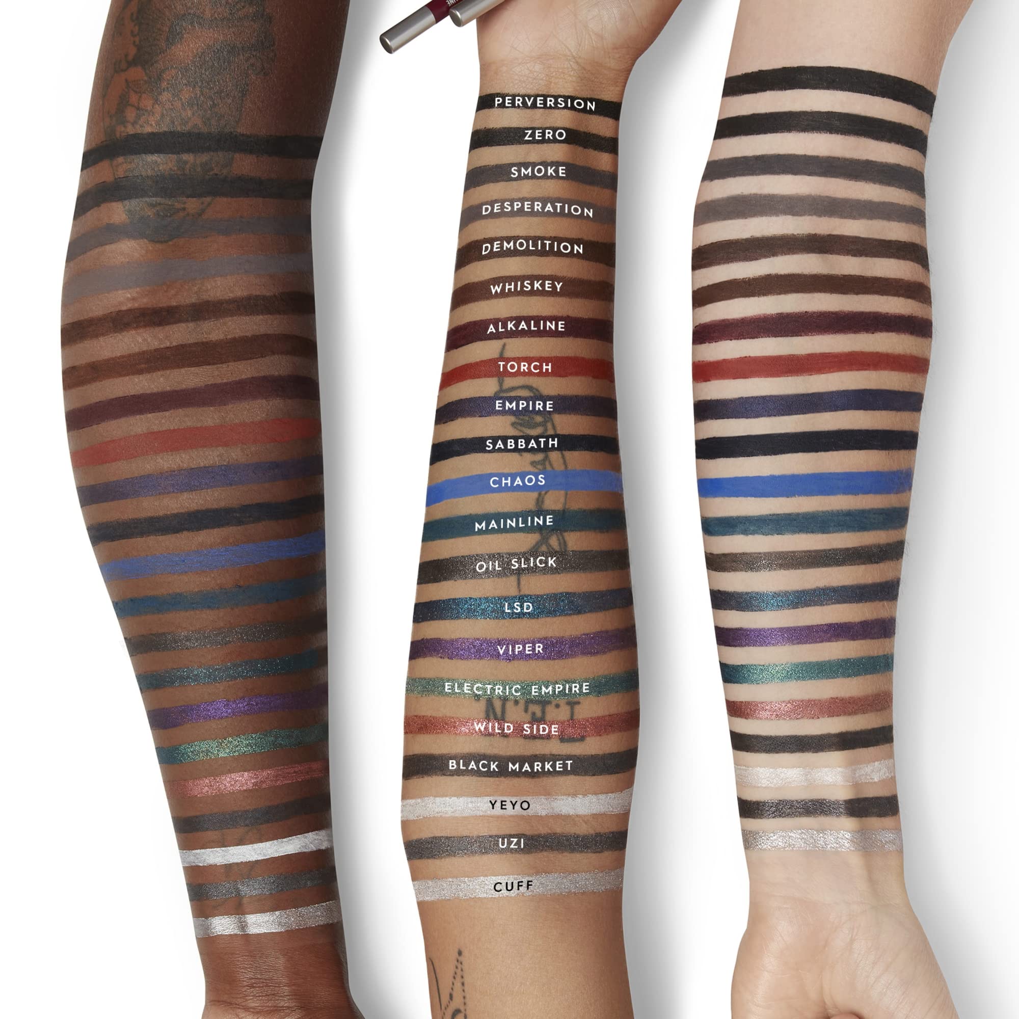 Urban Decay 24/7 Glide-On Waterproof Eyeliner Pencil - Long-Lasting, Ultra-Creamy & Blendable Formula - Sharpenable Tip - Chaos