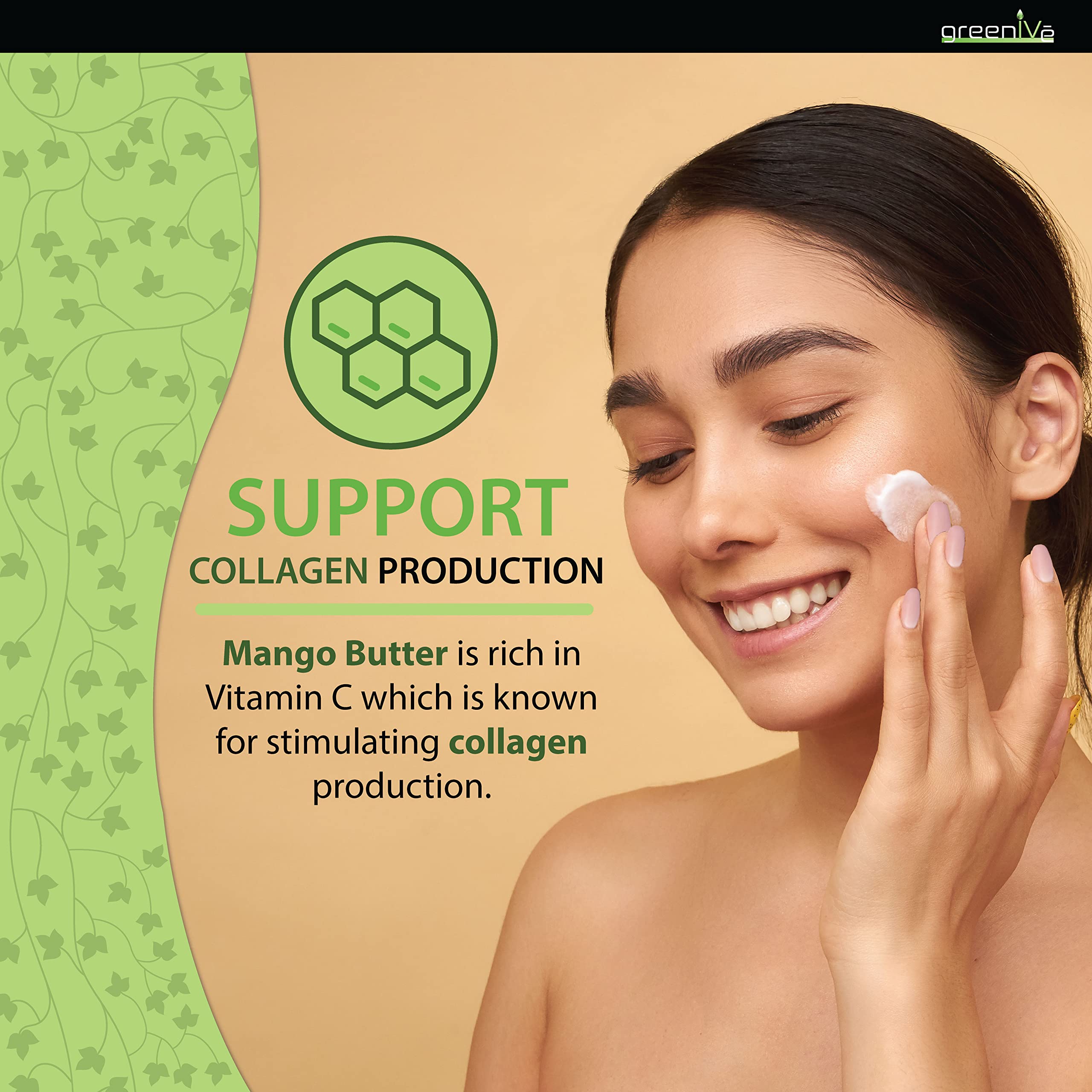 GreenIVe Virgin Mango Butter 100% Pure Raw Creamy All Natural Skin Moisturizer Unrefined (16 Ounce Jar)