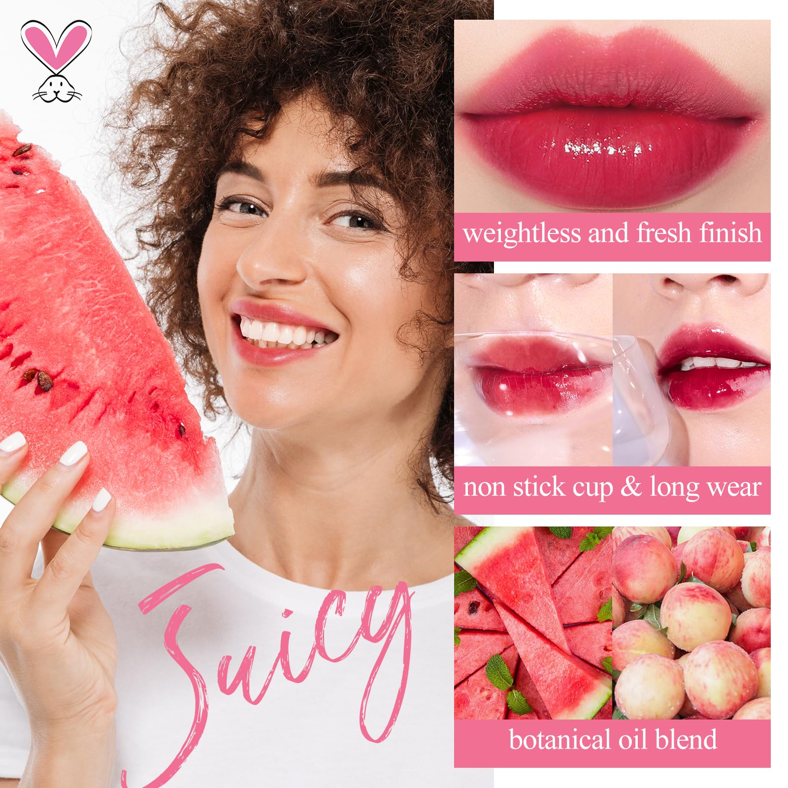 Bayfree Lip Tint Stain Set, Lip Stain Long Lasting Waterproof, Lightweight, Non-Sticky, Transfer-Proof, Matte Finish Lip Makeup