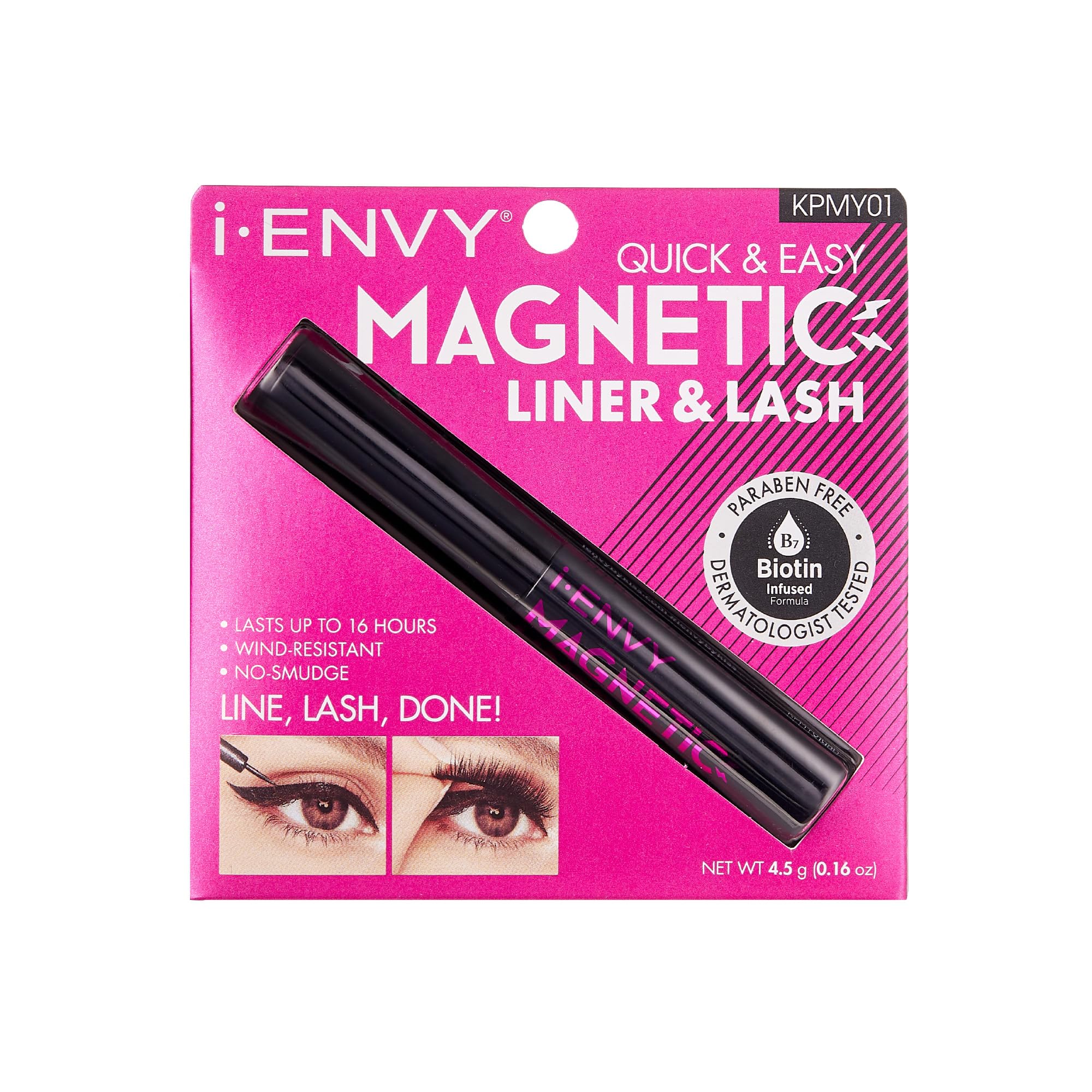 Kiss I Envy Magnetic Eyeliner Wind Resistant, Last Up To 16Hrs