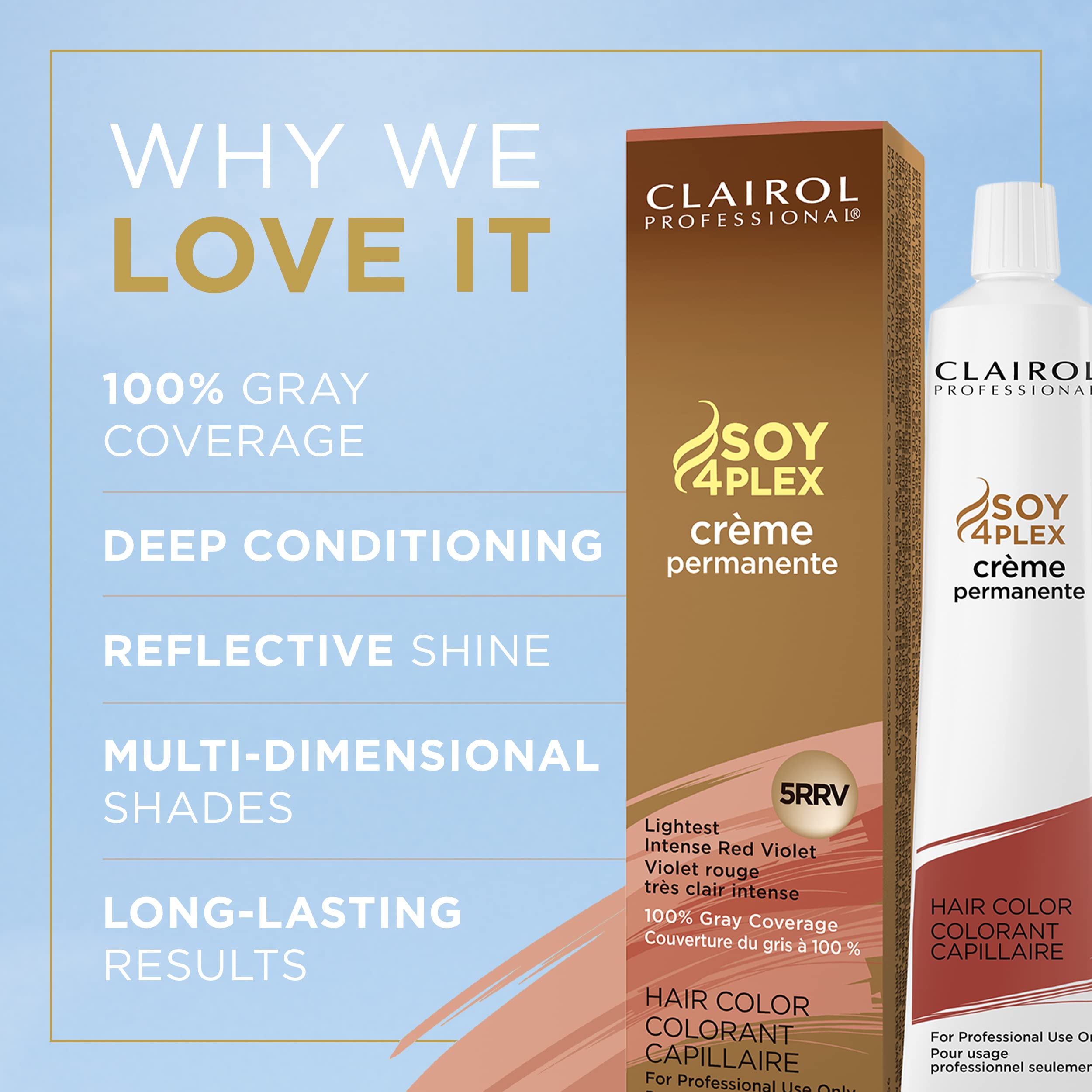 Clairol Professional Clairol Profesional Permanent Crme, 5Rrv Lightest Intense Red Violet, 2Oz