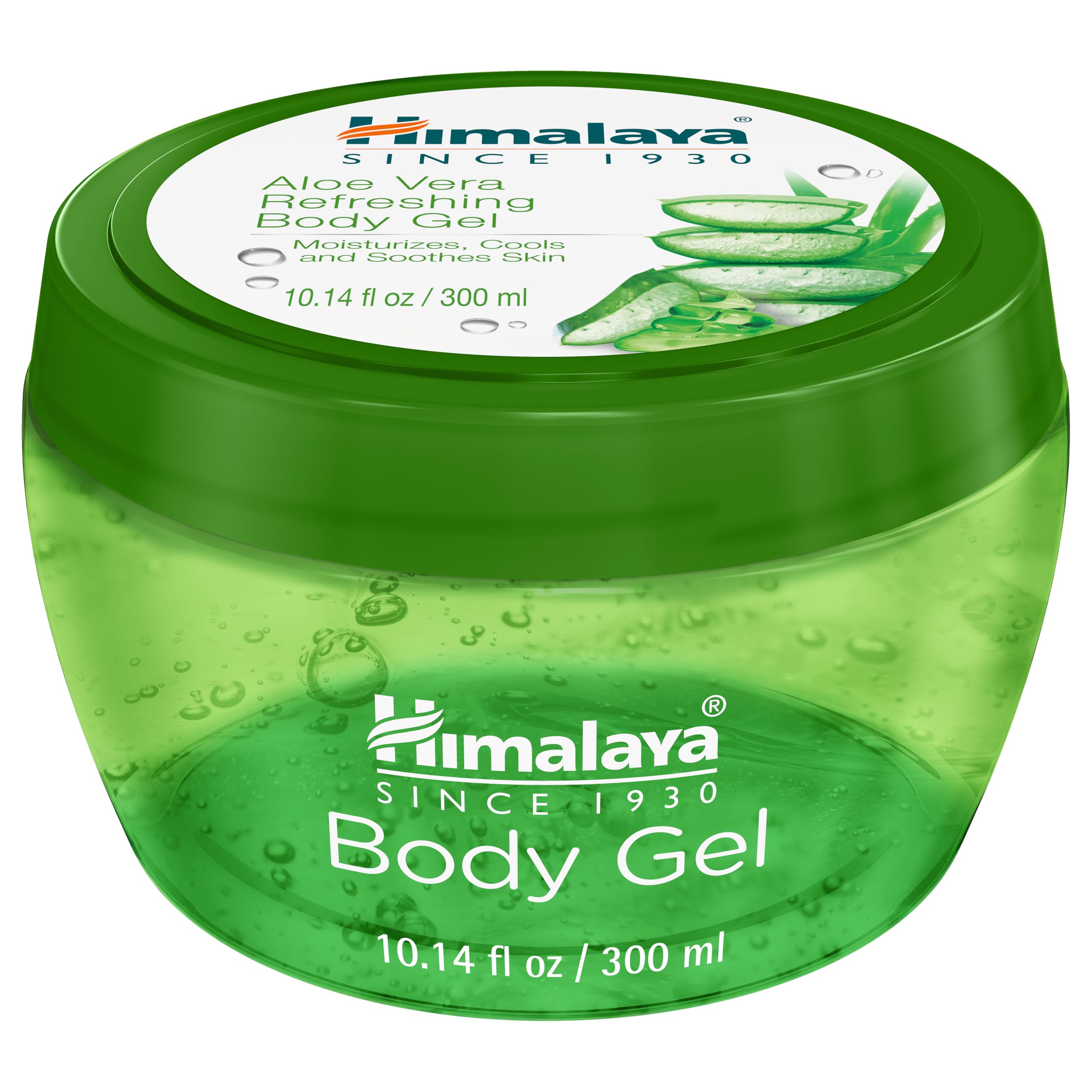 Himalaya Aloe Vera Refreshing Body Gel, with Real Aloe Vera for Moisturizing, Cooling, and Soothing Skin, Lightweight NonGreasy