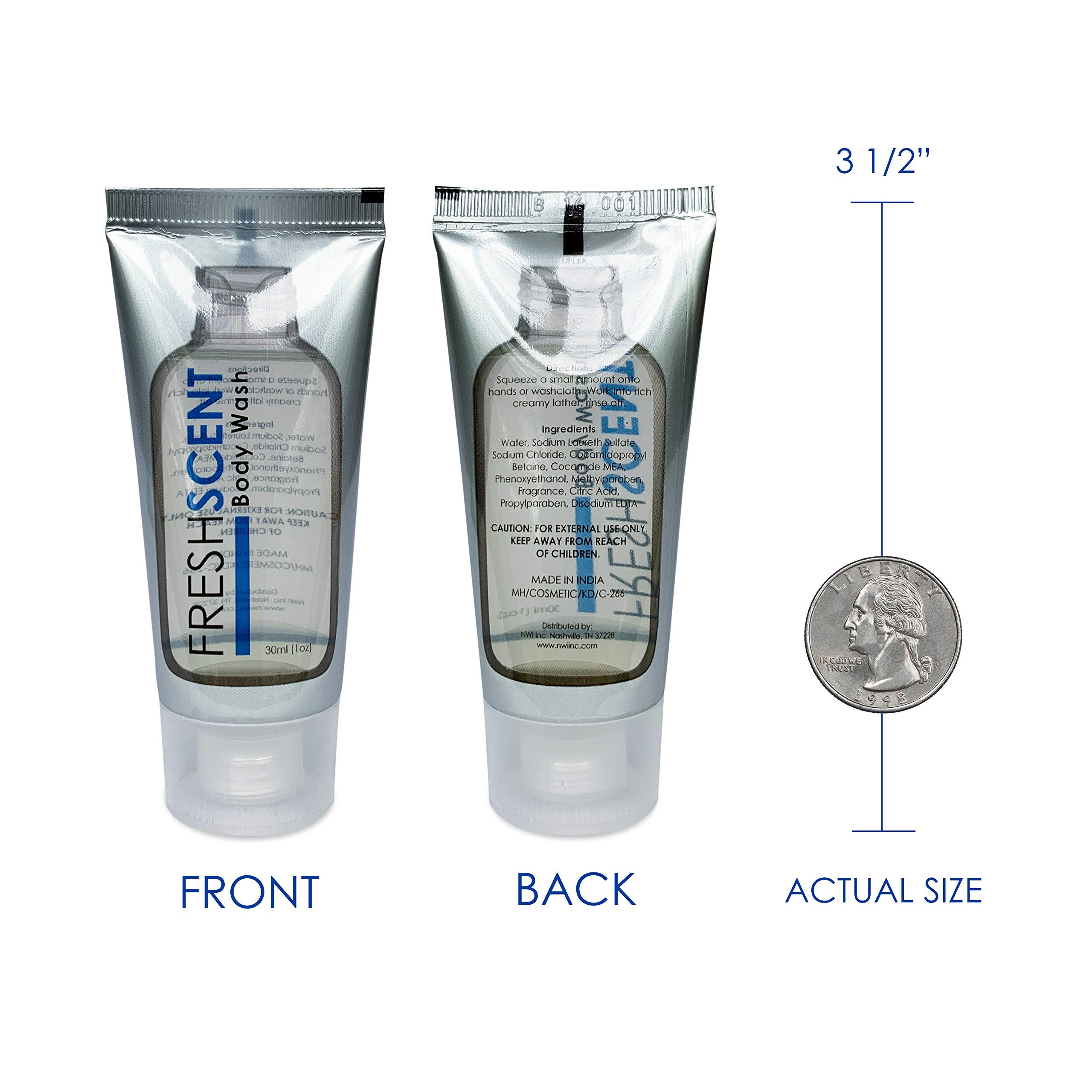 Freshscent Body Wash 1Oz (288 Pack) Hotel Travel Size, Bulk Amenities And Toiletries For Hospitality
