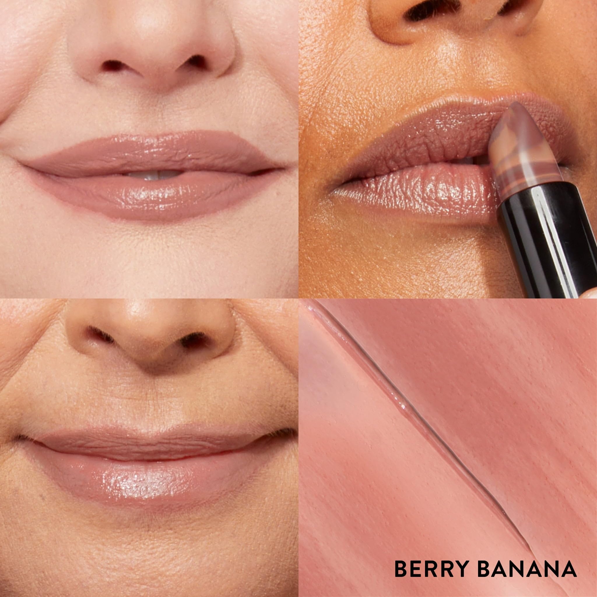 LAURA GELLER NEW YORK Italian Marble Sheer Lipstick - Berry Banana - Hydrating & Lightweight - Vitamin E & Caster Seed Oil - Cre