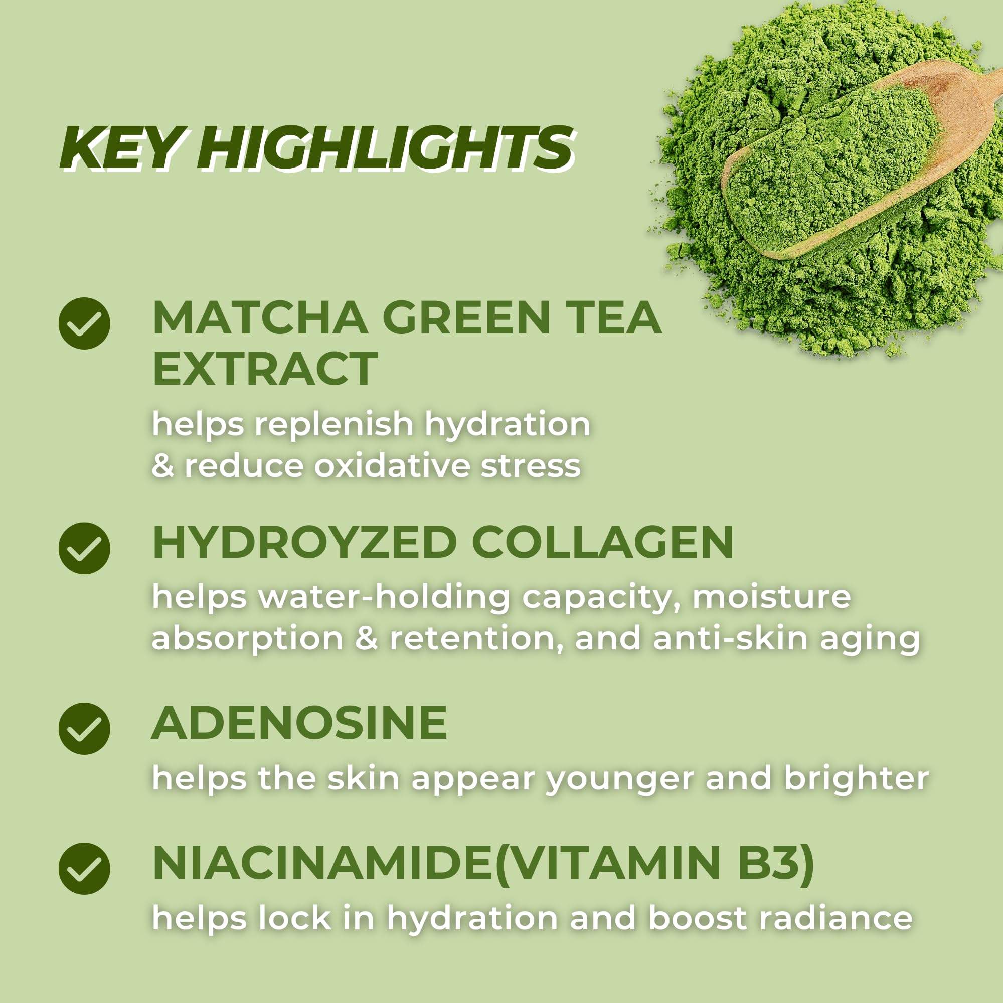 Petite Pluie Vegan Face Serum Stick (0.35 Oz) With Green Tea, Collagen, And Niacinamide For Anti-Aging & Moisturizing Balm Stick