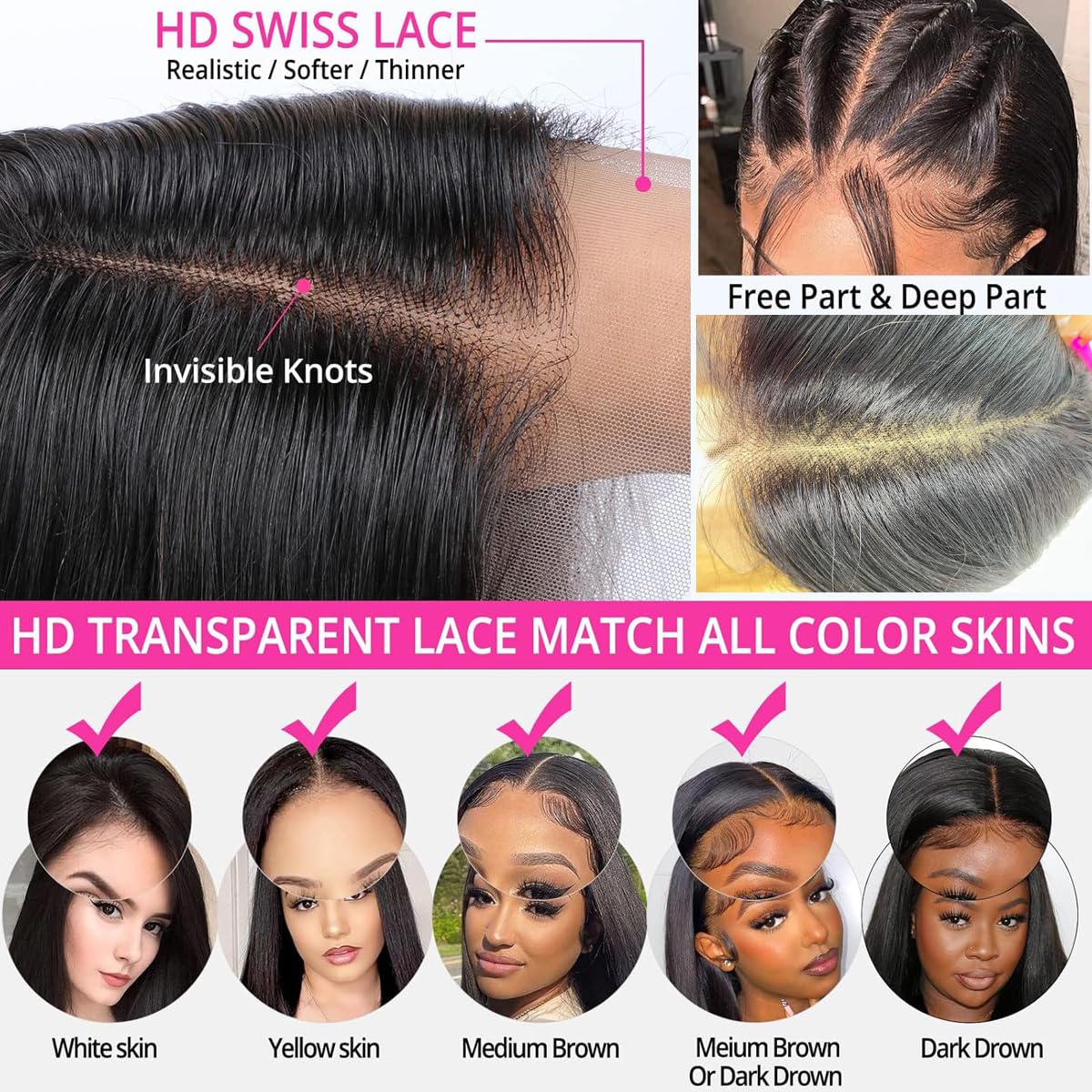 Karlami Bob Wig Human Hair Frontal Lace Wig Glueless Wigs Human Hair Pre Plucked Transparent Bob Lace Front Wigs For Women 150%