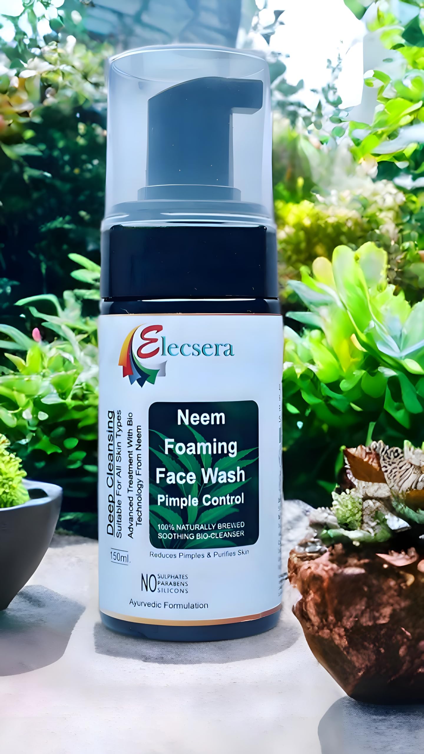 Elecsera Charcoal For Oil Control & Dirt Removal Fights Pollution, Blackheads, Acne & Pimples | Activated Charcoal For Oily Skin
