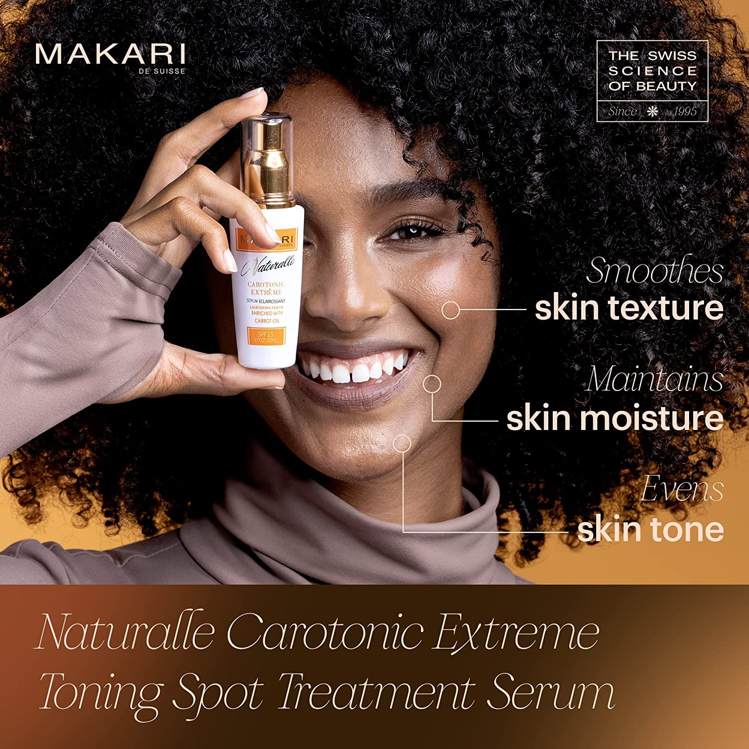 Makari Naturalle Carotonic Extreme Brightening Serum Spf15 (1.7 Oz) | Helps Heal Blemishes, Scars, And Imperfections | Brightens