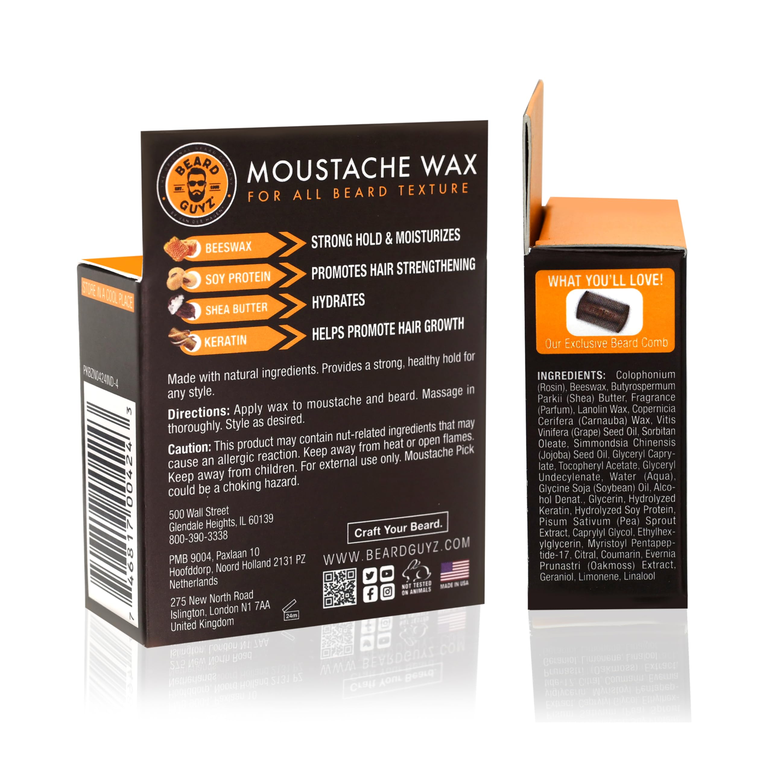 Beard Guyz Moustache Wax - Sculpt and Tame (1 oz)