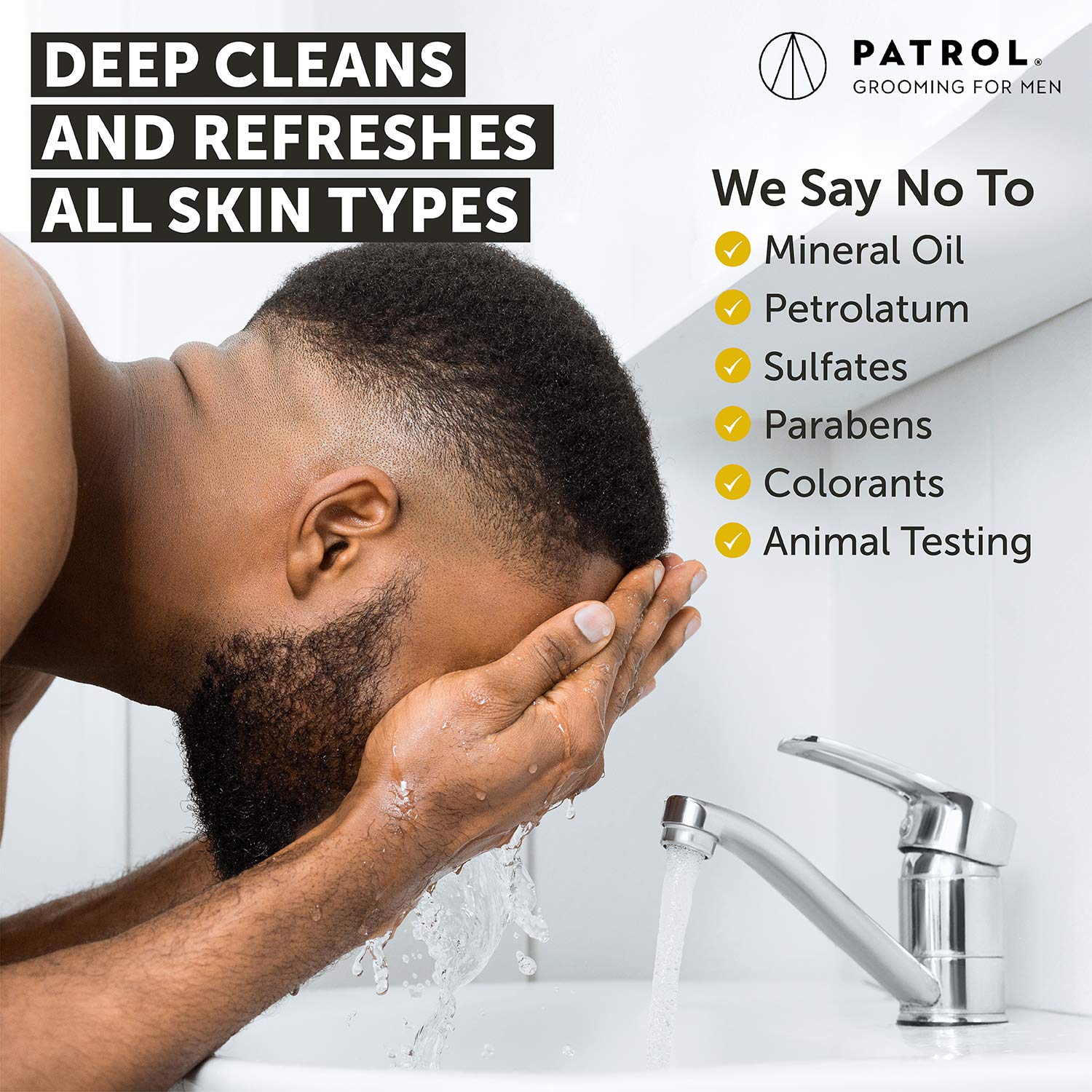Skin Patrol Activated Charcoal Face Wash - Sulfate-Free