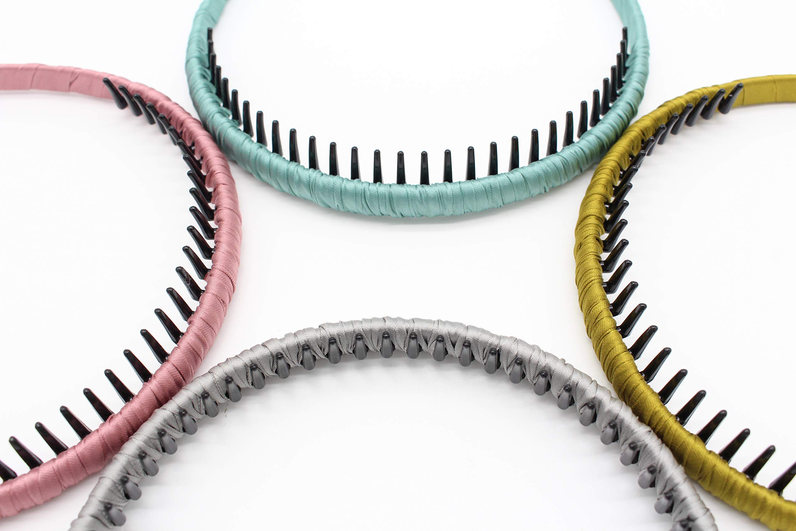 JOBAND 4 color Fashion hair bands headbands for women/Girls teeth comb Hair Accessories Non-slip Hair Hoop Resin Hairband Comfy