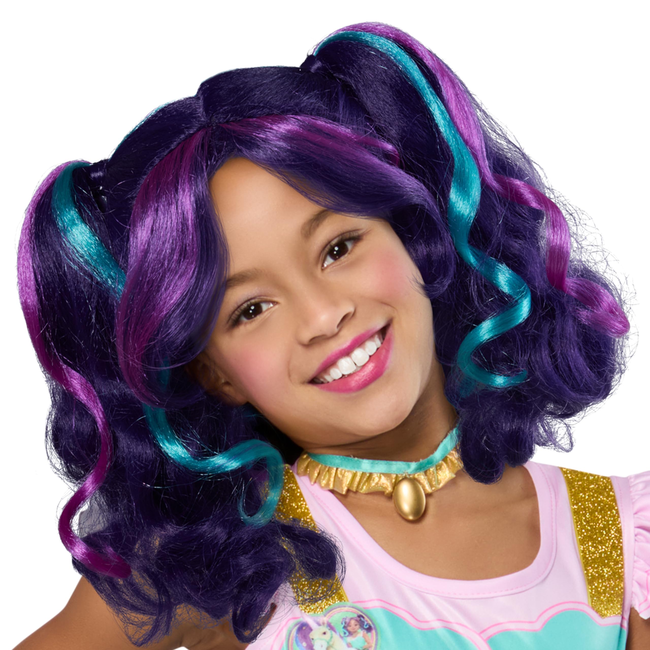 Rubies Unicorn Academy: Ava Banji Wig for Kids, Girls No Size