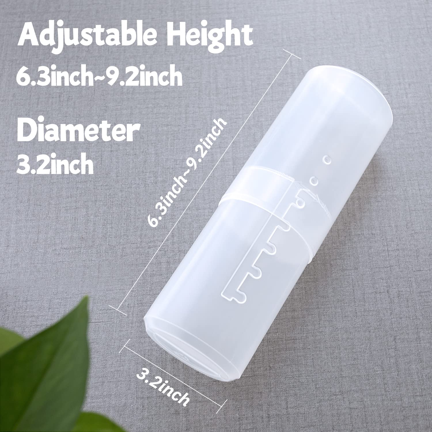 Ocheal Makeup Brush Holders, 3 Pack Of Makeup Brush Organizer Travel Case Retractable Plastic Travel Makeup Brush Holder For Van
